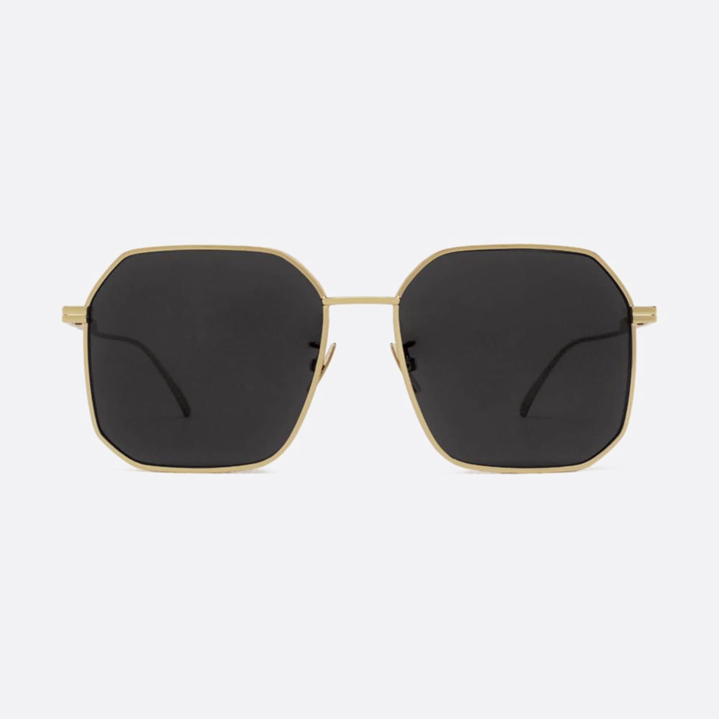 Bottega 58mm Veneta Bv1108sa Gold Geometric Woman Sunglasses - Main View