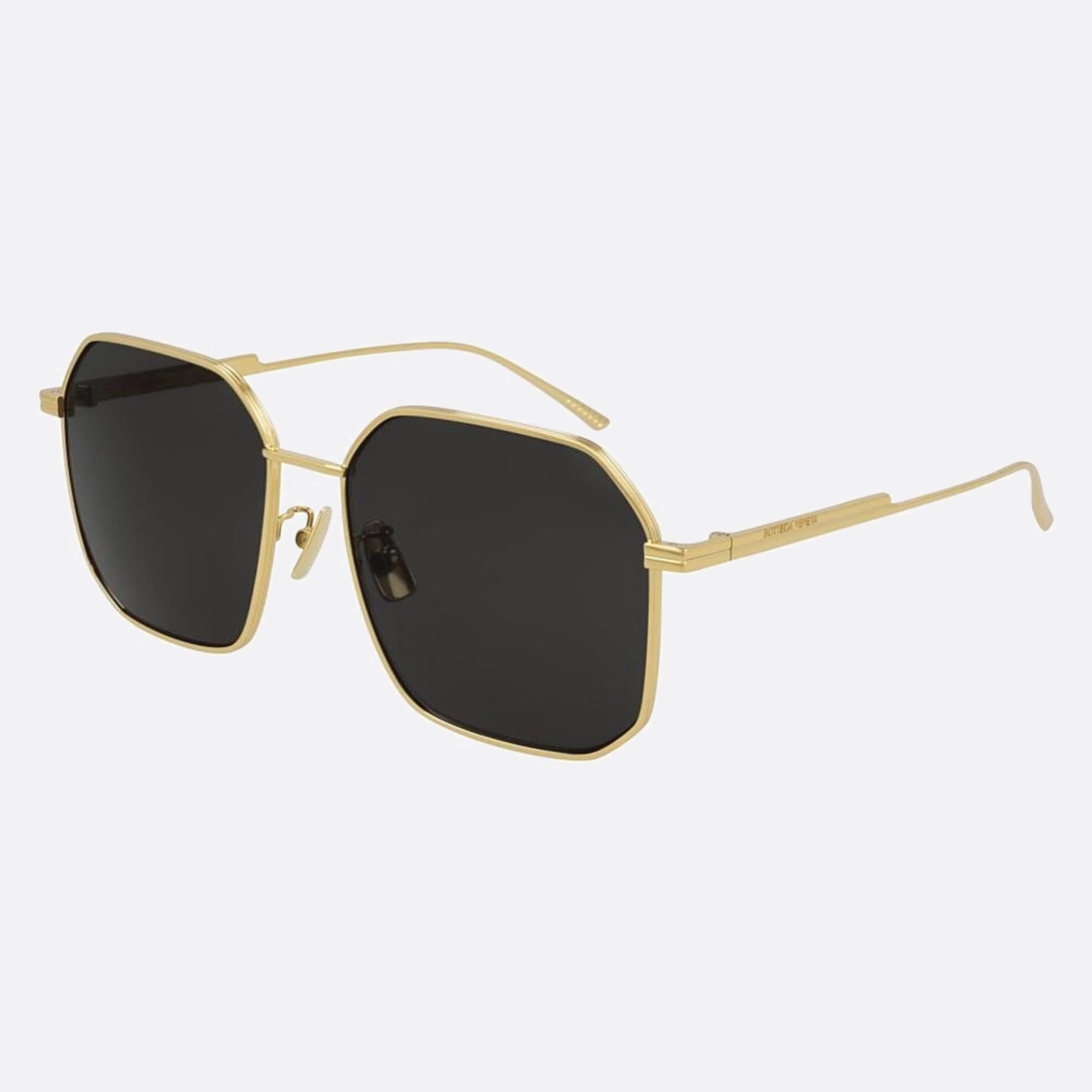 Bottega 58mm Veneta Bv1108sa Gold Geometric Woman Sunglasses - Side View