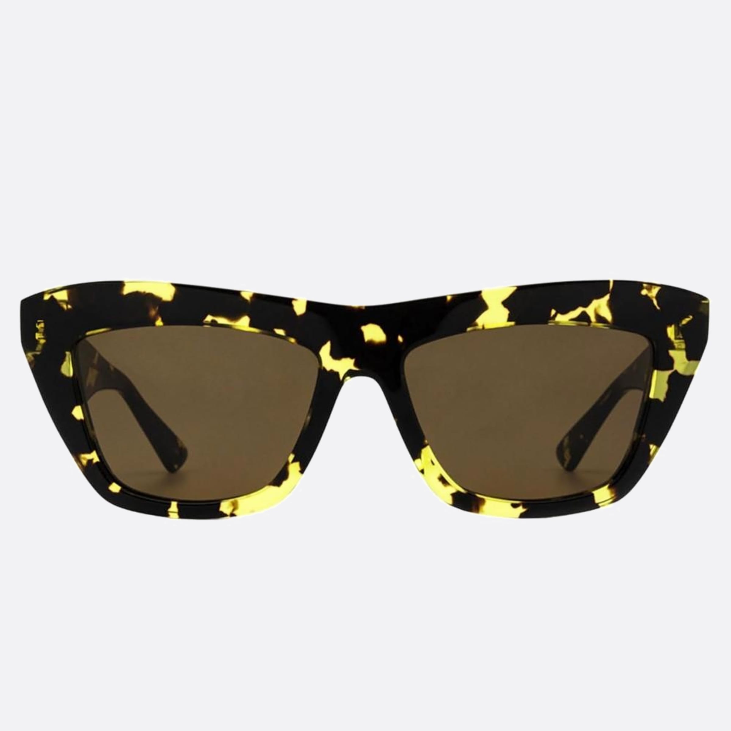 Bottega 55mm Veneta Havana Geometric Women Sunglasses - Main View