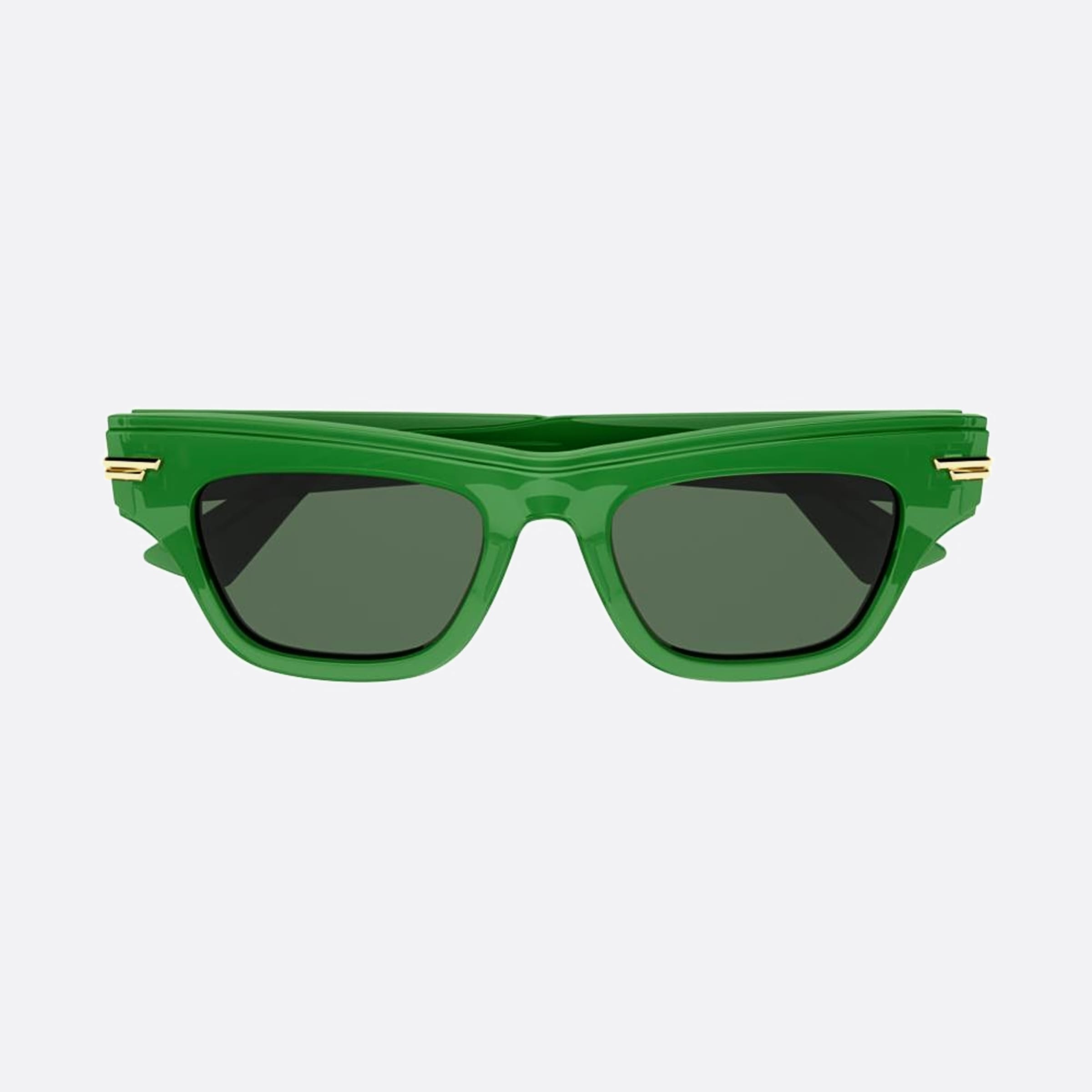 Bottega 51mm Veneta Green Cat Eye Woman Sunglasses - Main View