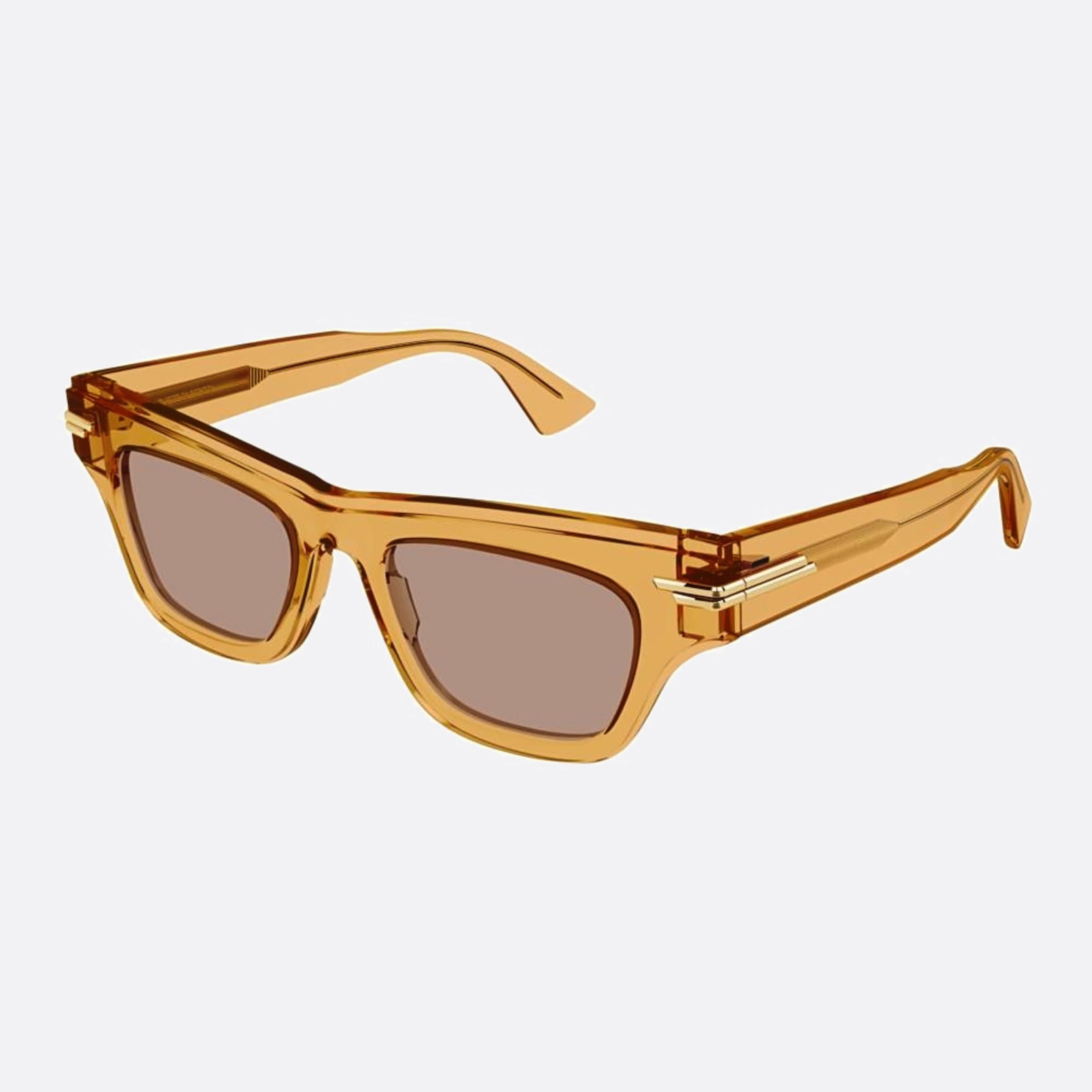 Bottega 51mm Veneta Orange Cat Eye Women Sunglasses - Side View