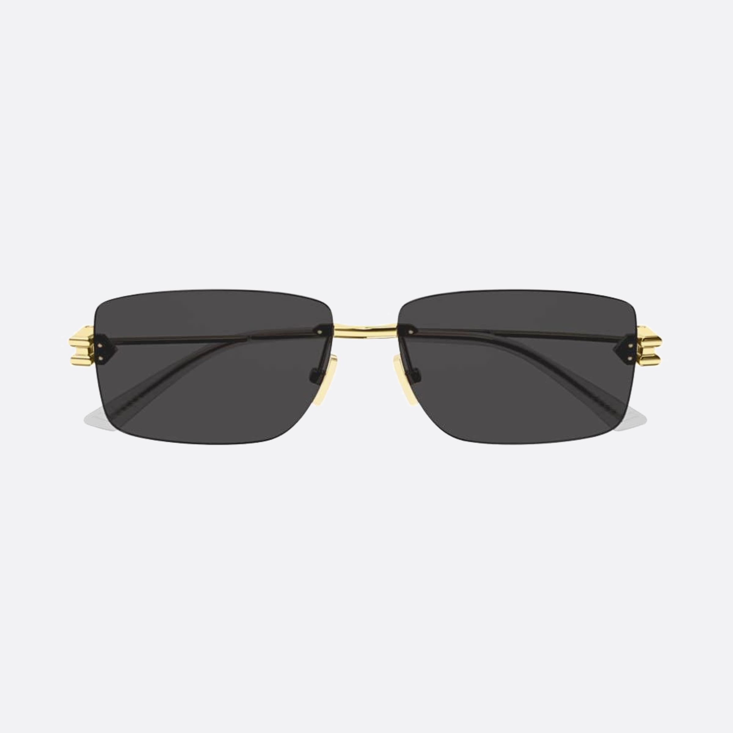 Bottega 58mm Veneta Ati Gold Geometric Man Sunglasses - Main View