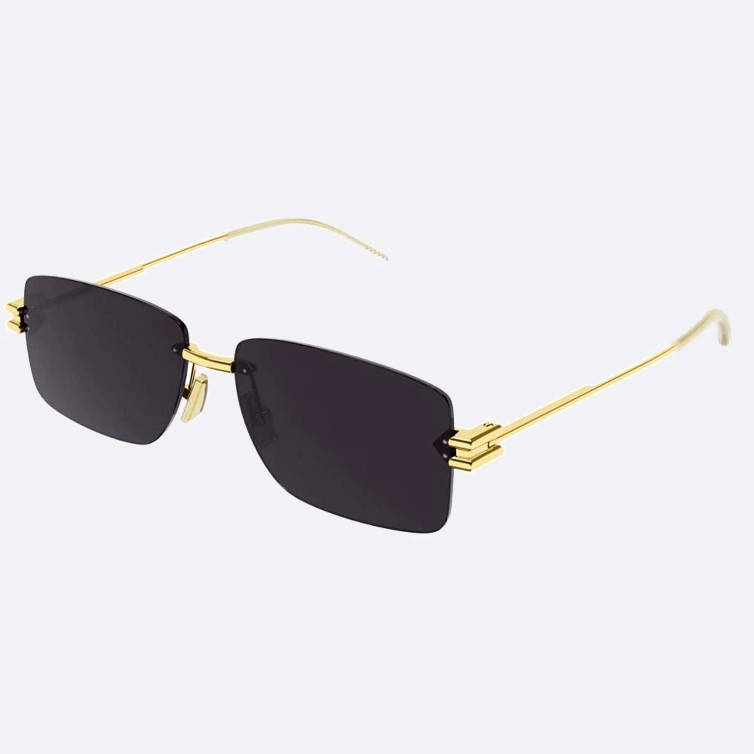 Bottega 58mm Veneta Ati Gold Geometric Man Sunglasses - Side View