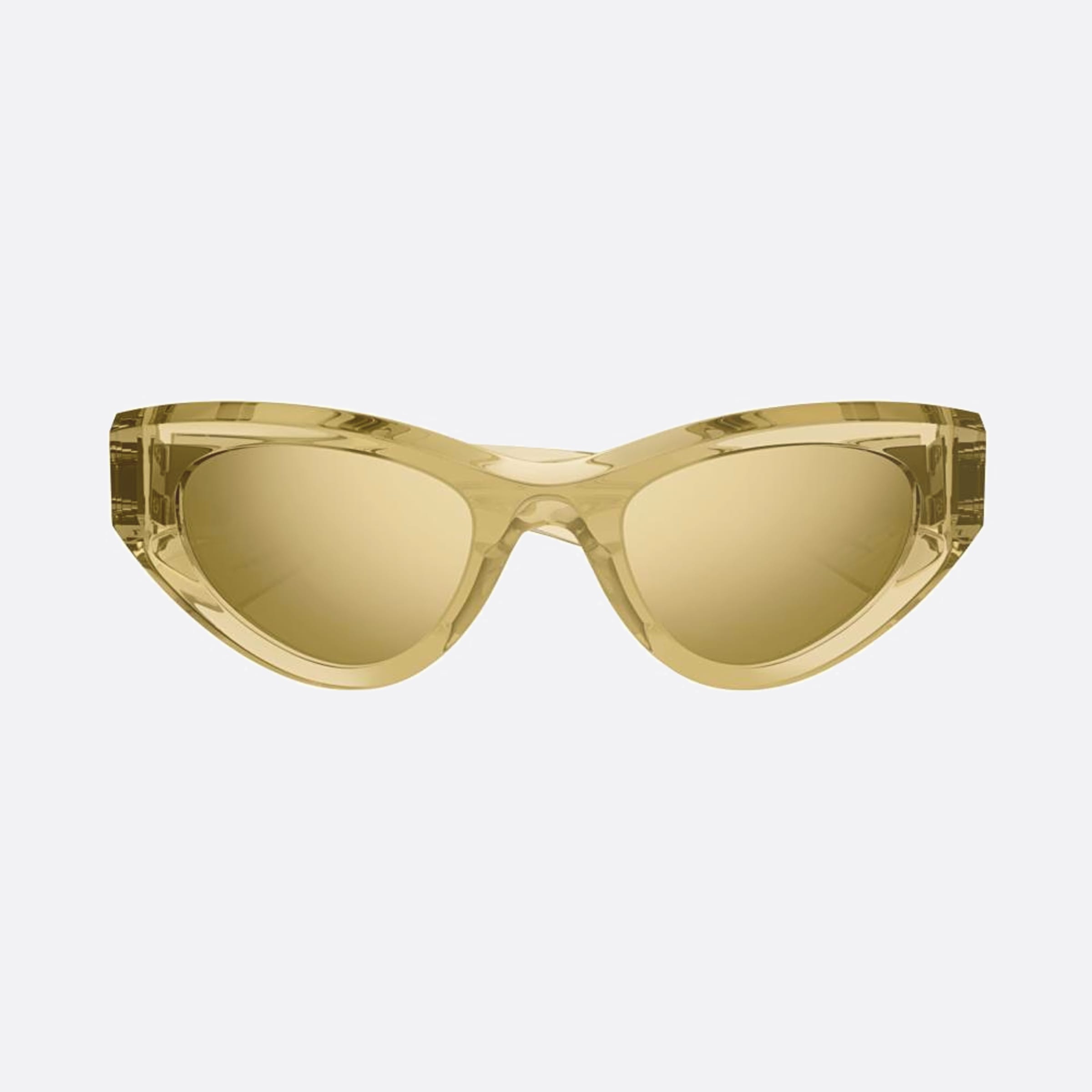 Bottega 49mm Veneta Yellow Geometric Women Sunglasses - Main View