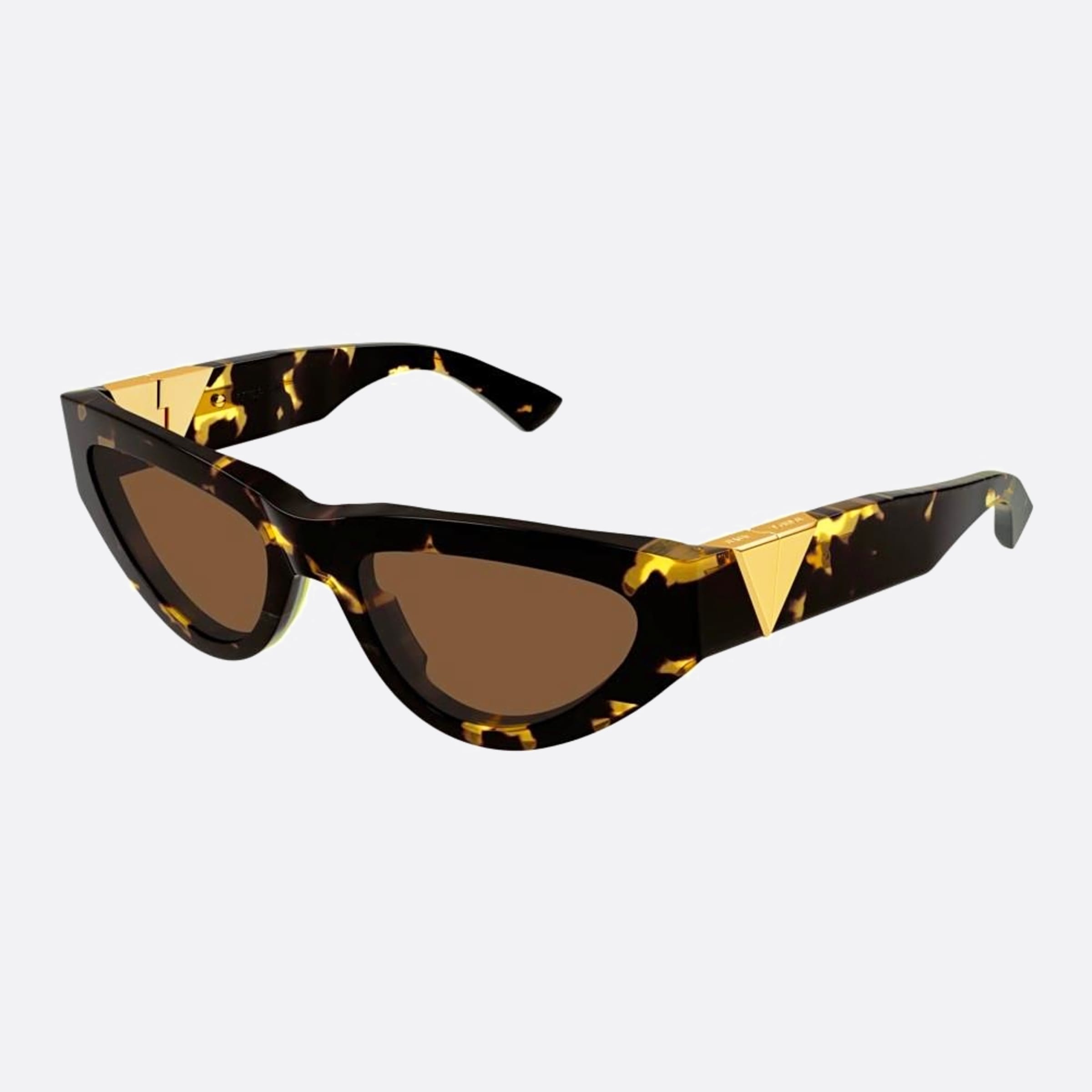 Bottega 55mm Veneta Havana Cat Eye Woman Sunglasses - Side View