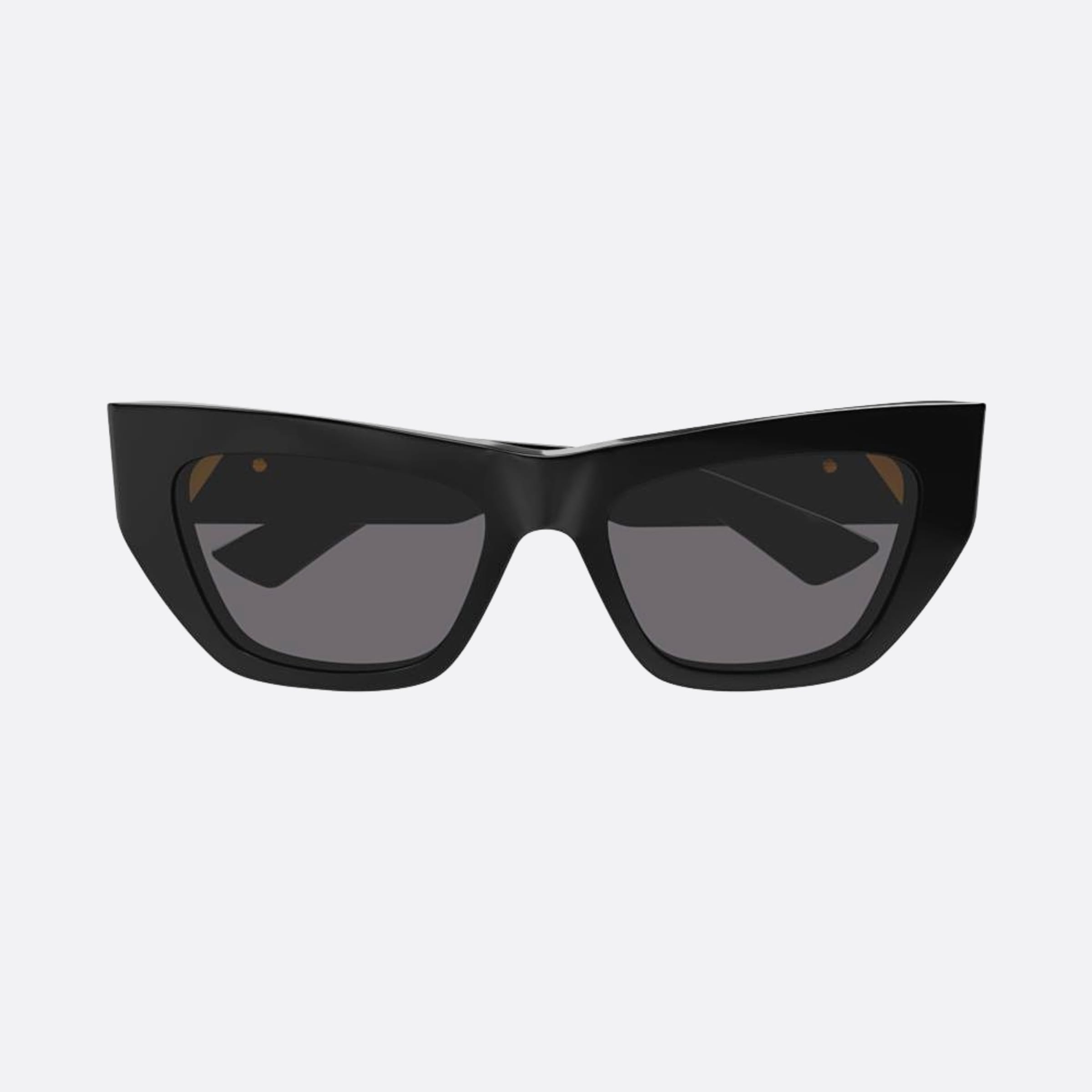 Bottega 52mm Veneta Black Geometric Woman Sunglasses - Main View