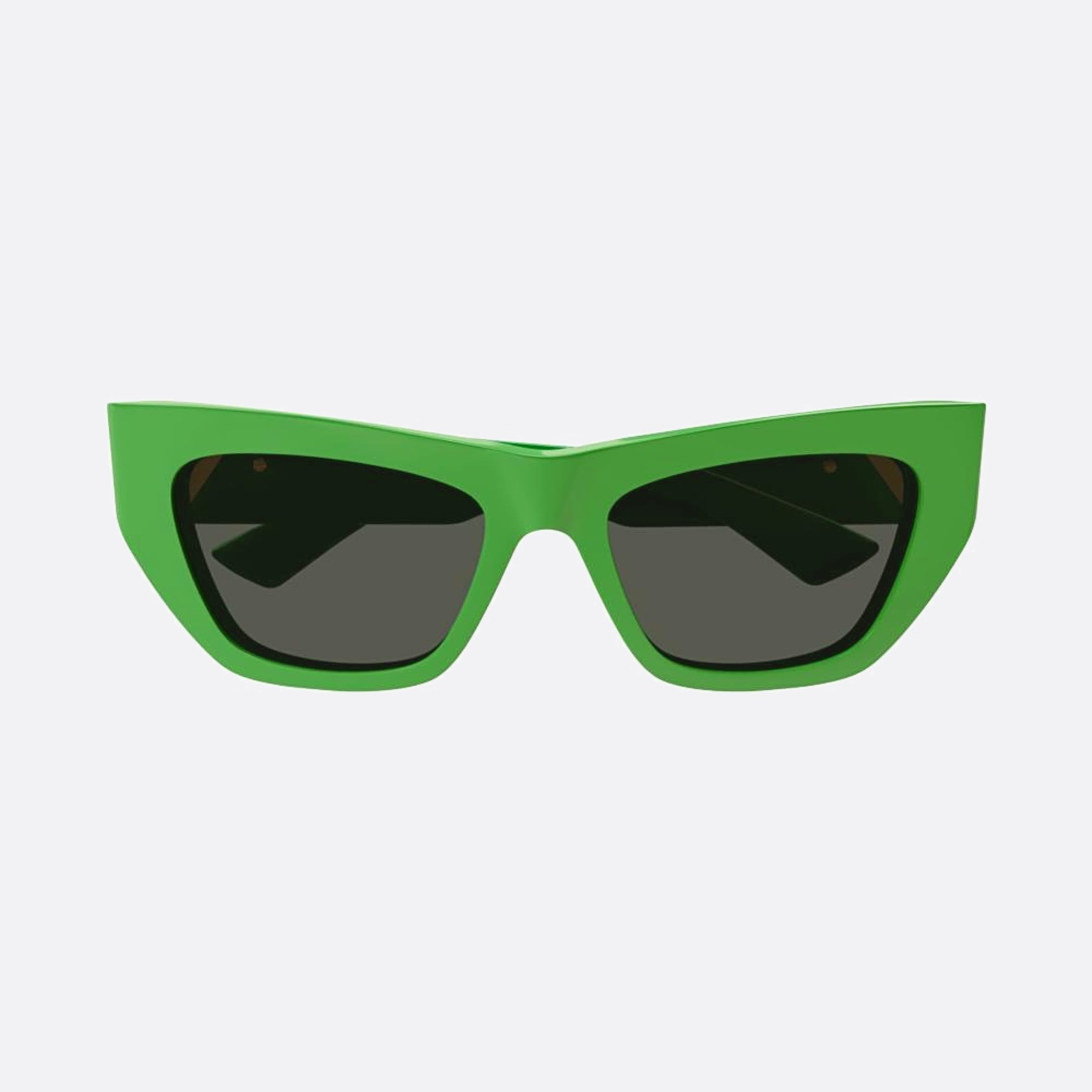 Bottega 52mm Veneta Green Geometric Woman Sunglasses - Main View