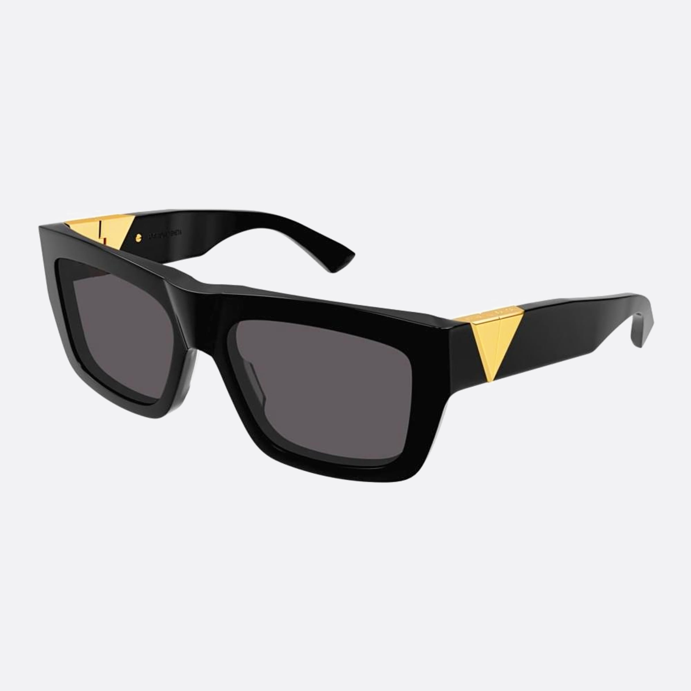 Bottega 57mm Veneta Black Geometric Women Sunglasses - Side View
