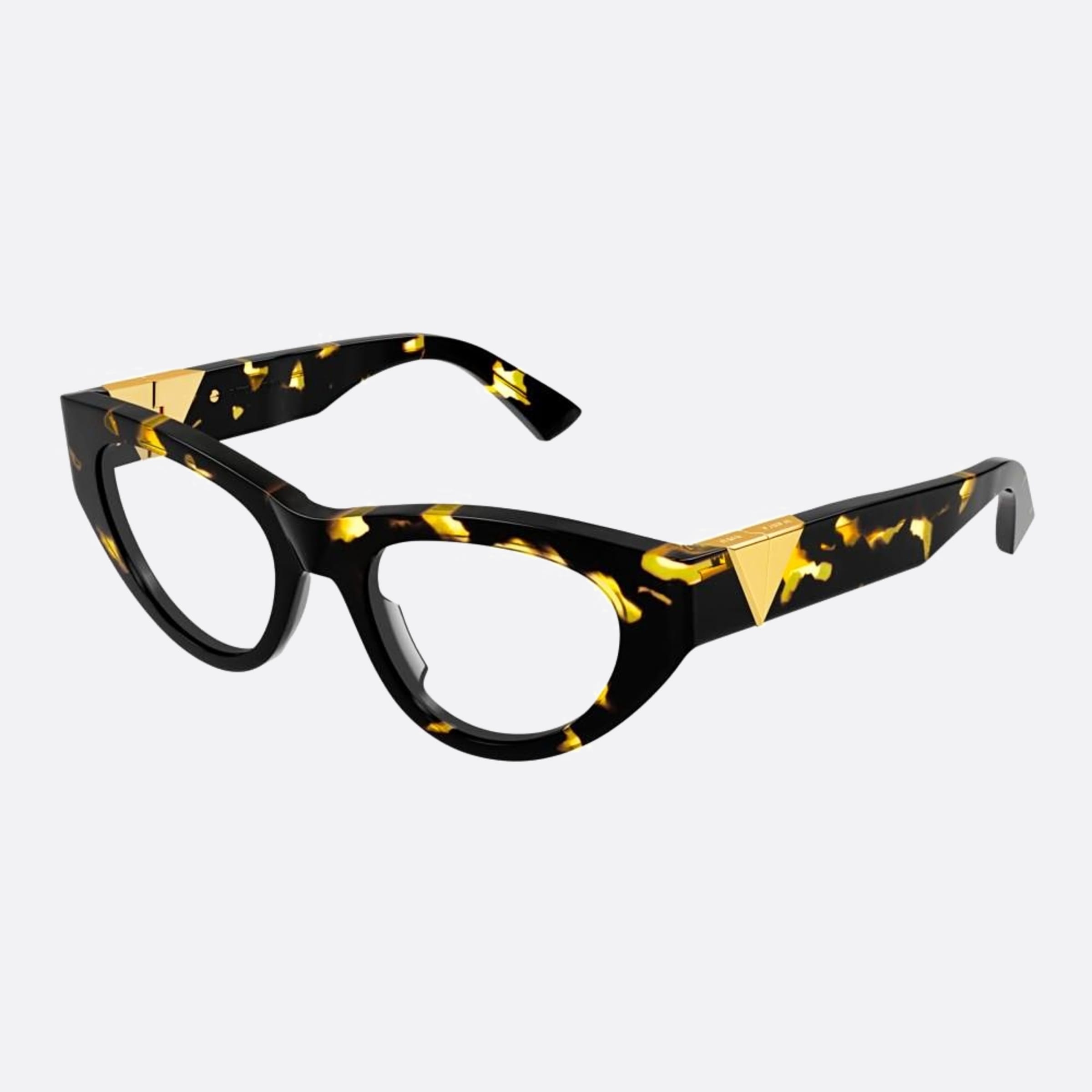 Bottega 51mm Veneta Havana Cat Eye Women Eyeglasses - Side View