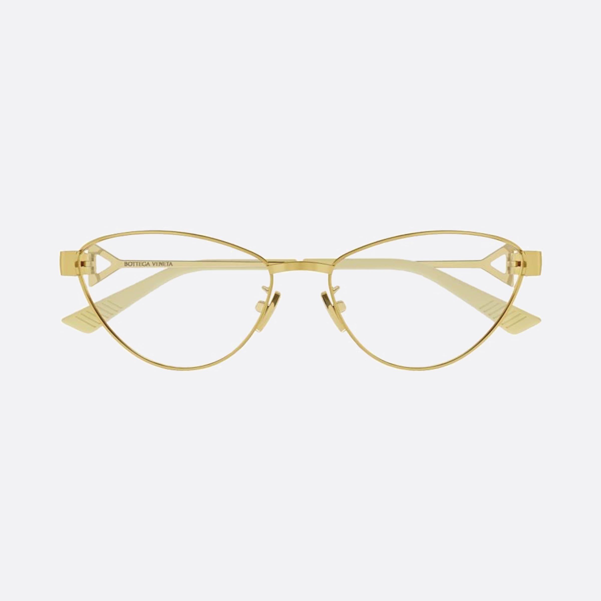Bottega 56mm Veneta Gold Cat Eye Woman Eyeglasses - Main View