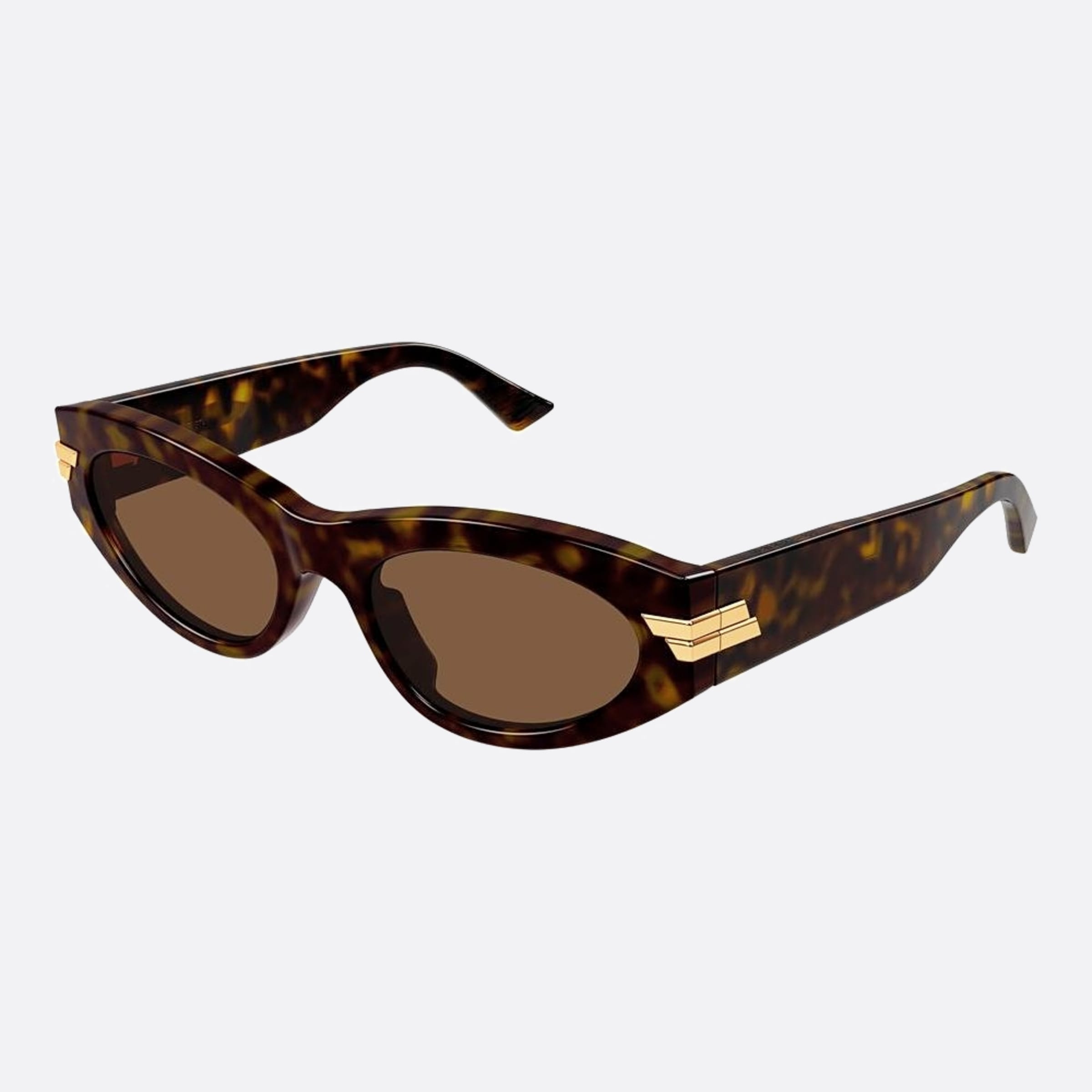 Bottega 53mm Veneta Havana Cat Eye Woman Sunglasses - Side View