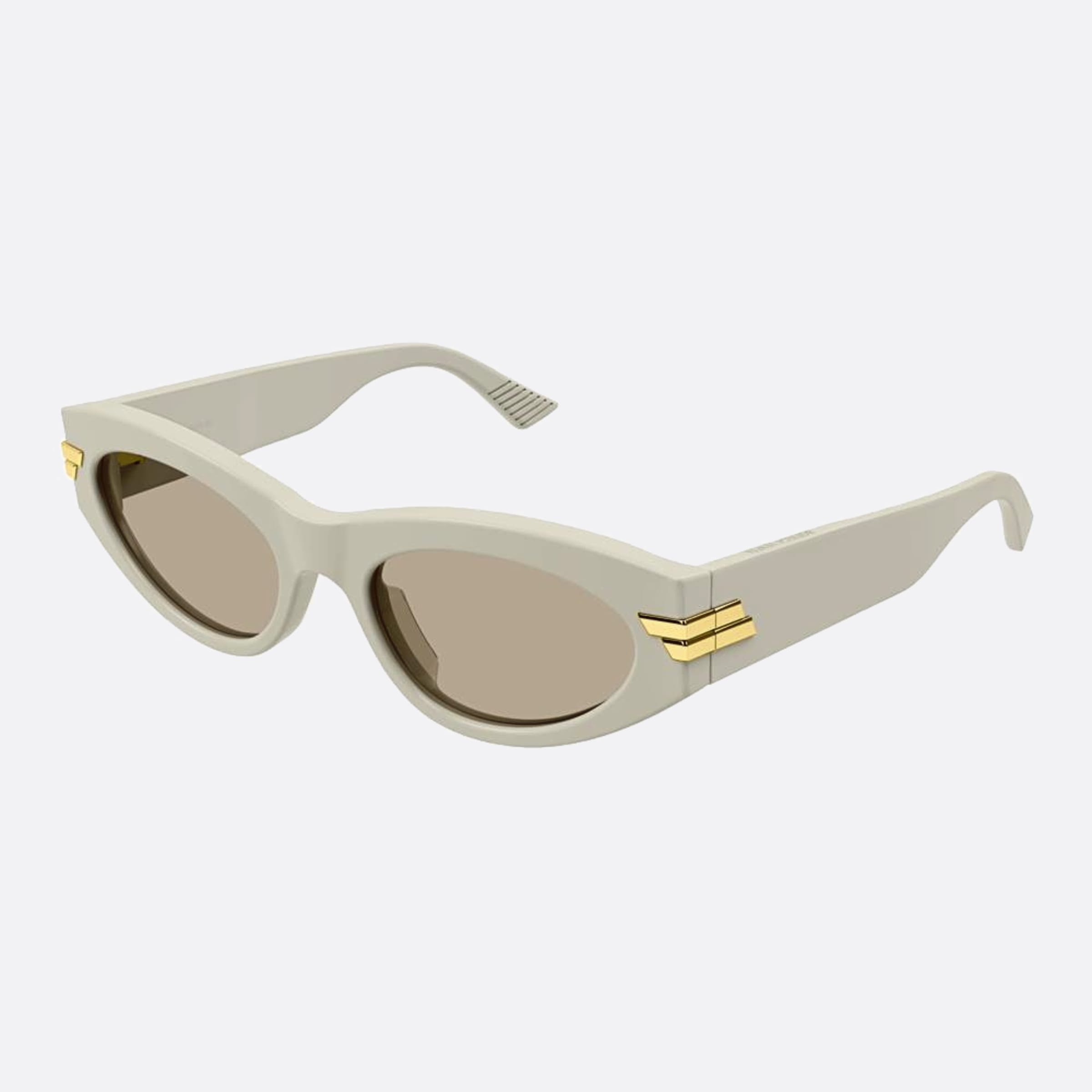 Bottega 53mm Veneta Whbr White Cat Eye Woman Sunglasses - Side View