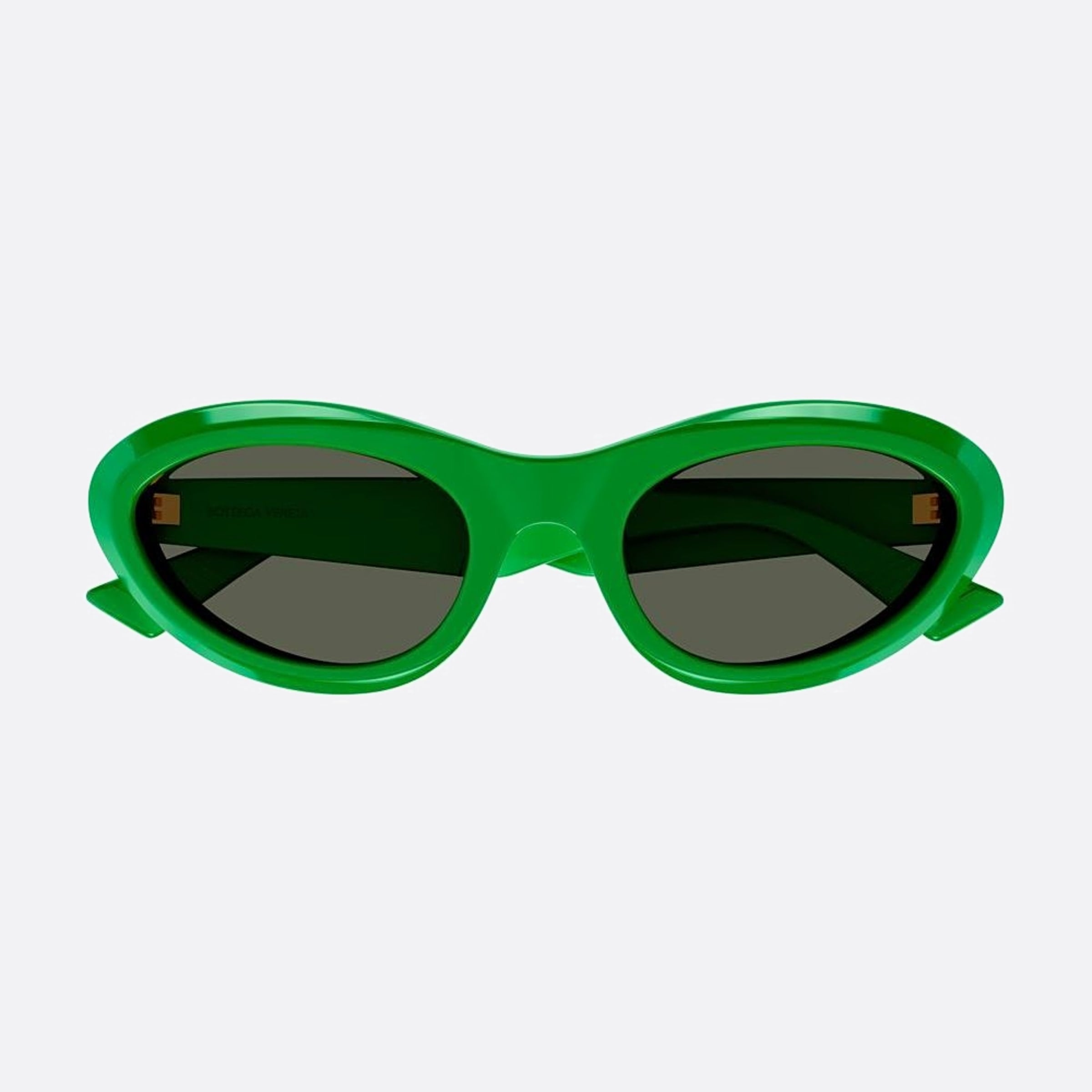Bottega 53mm Veneta Green Geometric Woman Sunglasses - Main View