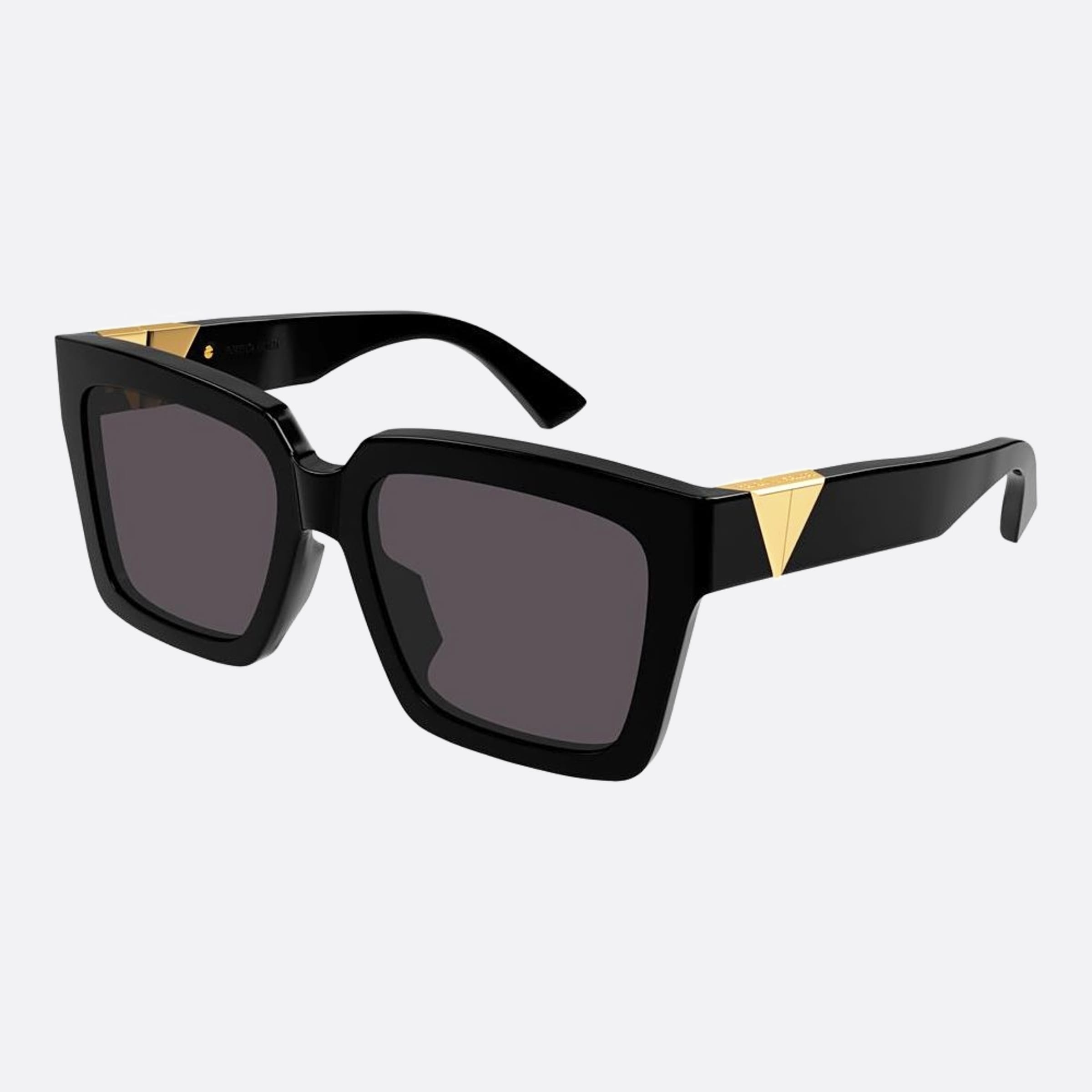 Bottega 55mm Veneta Bv1198sa Black Geometric Woman Sunglasses - Side View