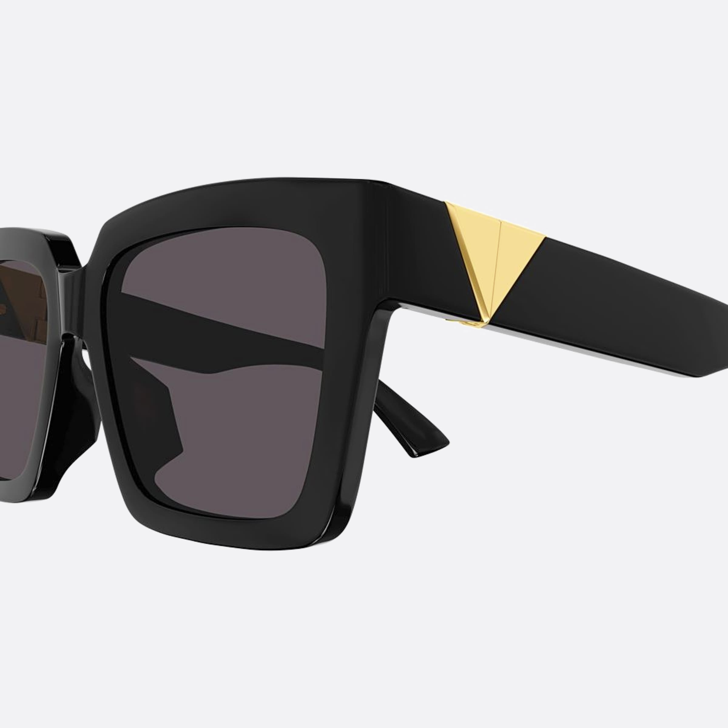 Bottega 55mm Veneta Bv1198sa Black Geometric Woman Sunglasses - Detail View
