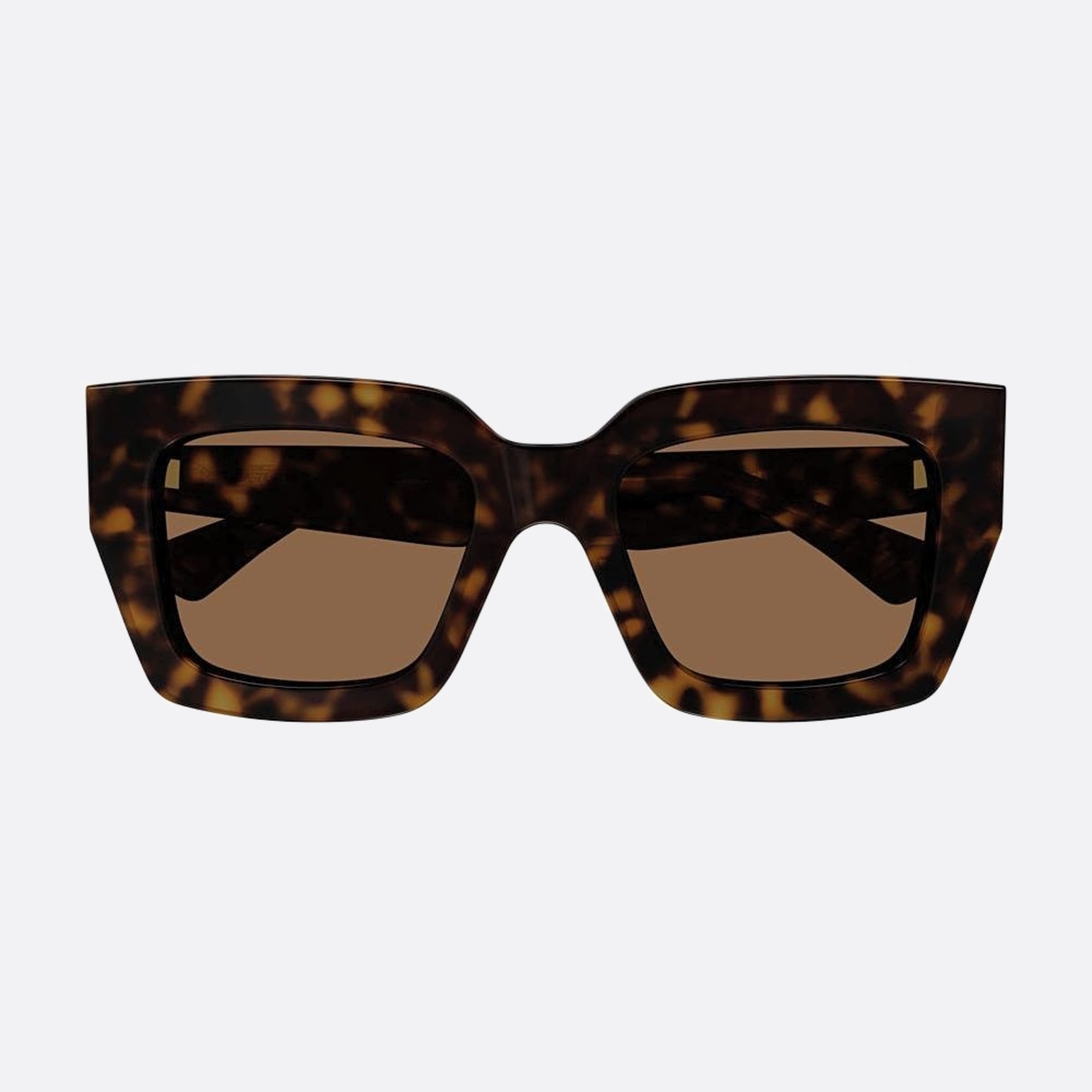 Bottega 52mm Veneta Havana Squared Woman Sunglasses - Main View