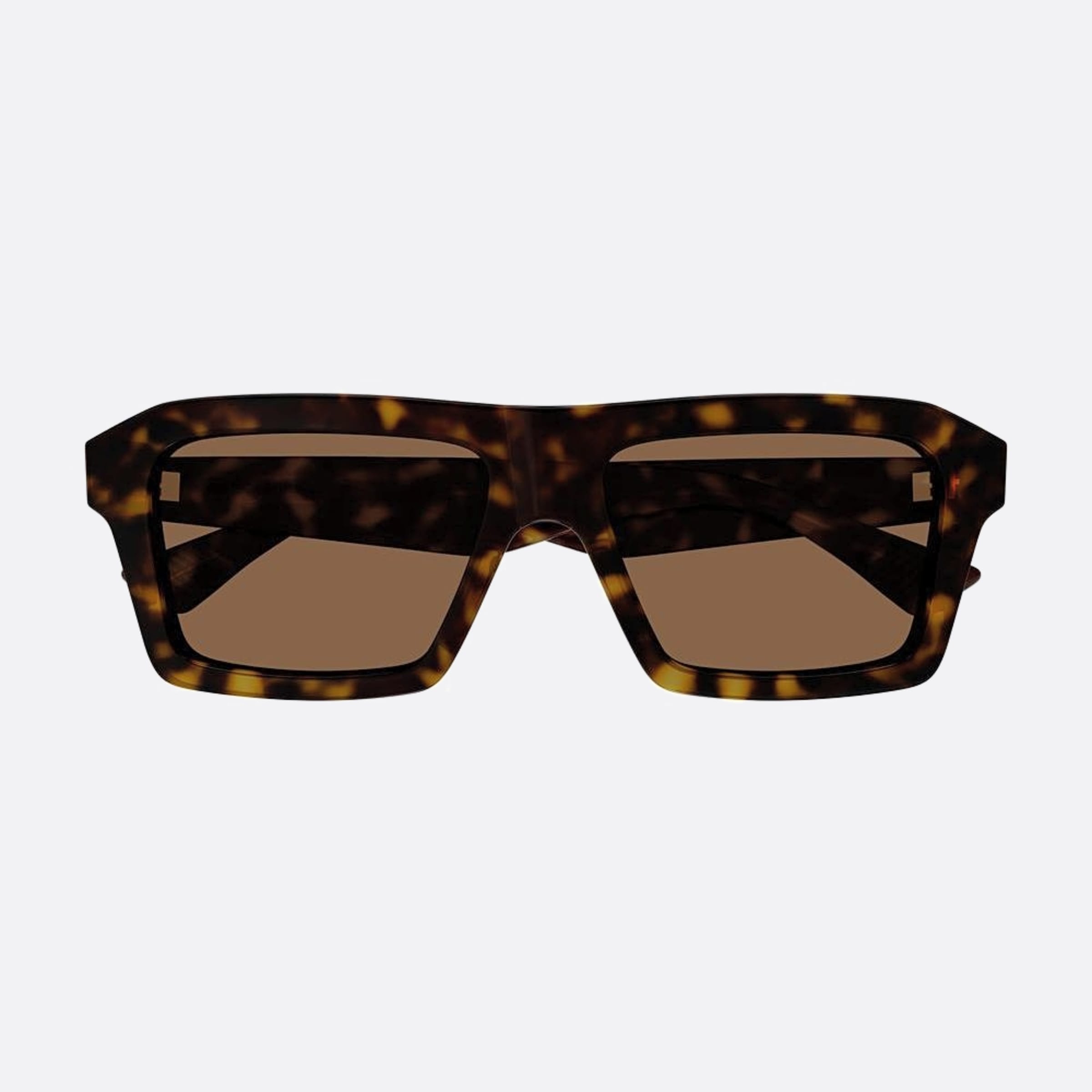 Bottega 55mm Veneta Havana Squared Man Sunglasses - Main View