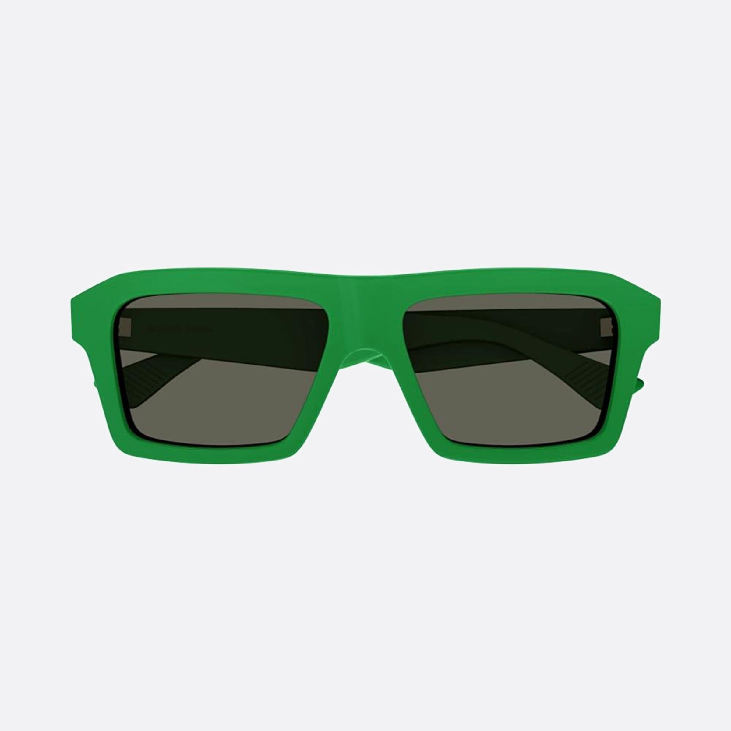 Bottega 55mm Veneta Green Squared Man Sunglasses - Main View