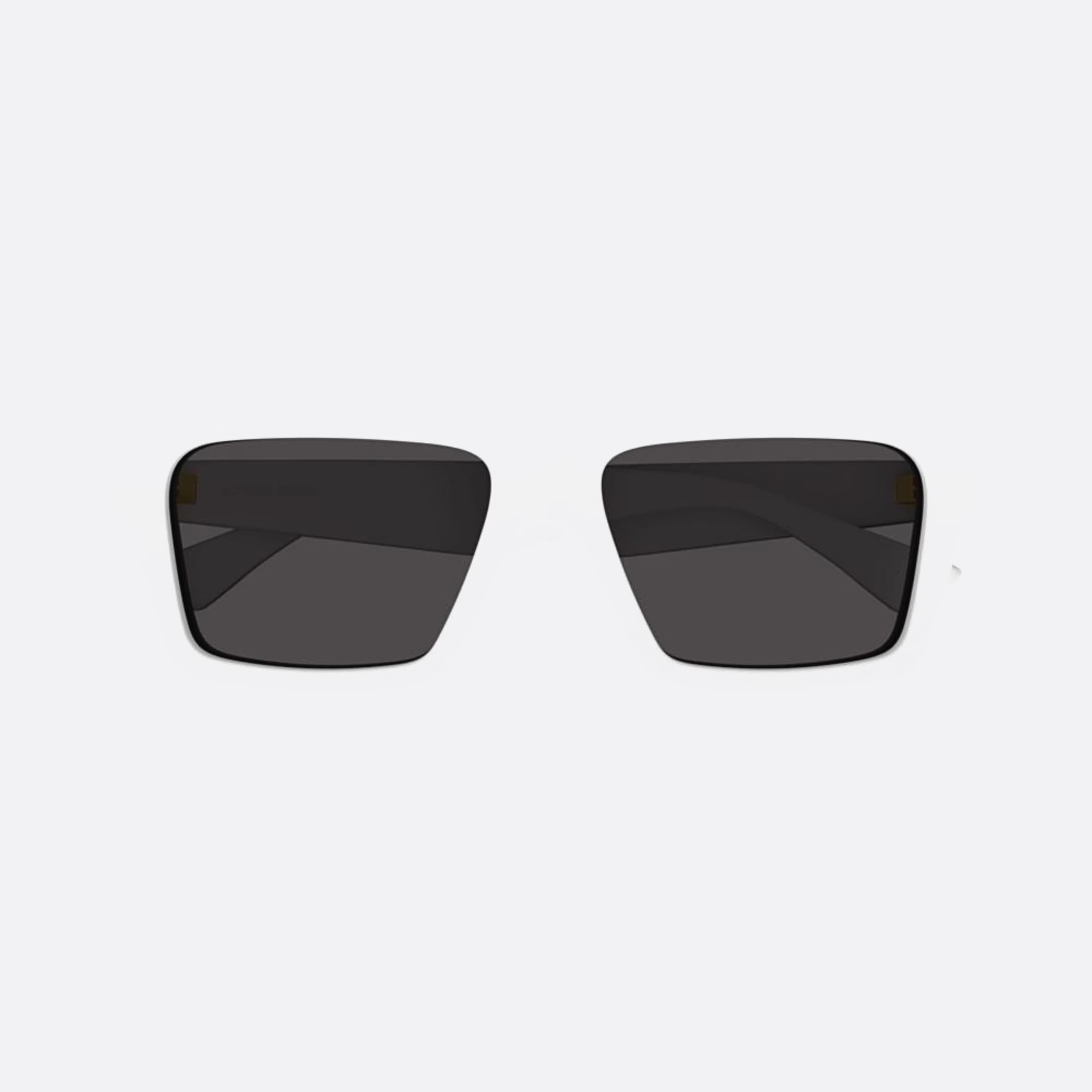 Bottega 55mm Veneta White Squared Men Sunglasses - Main View