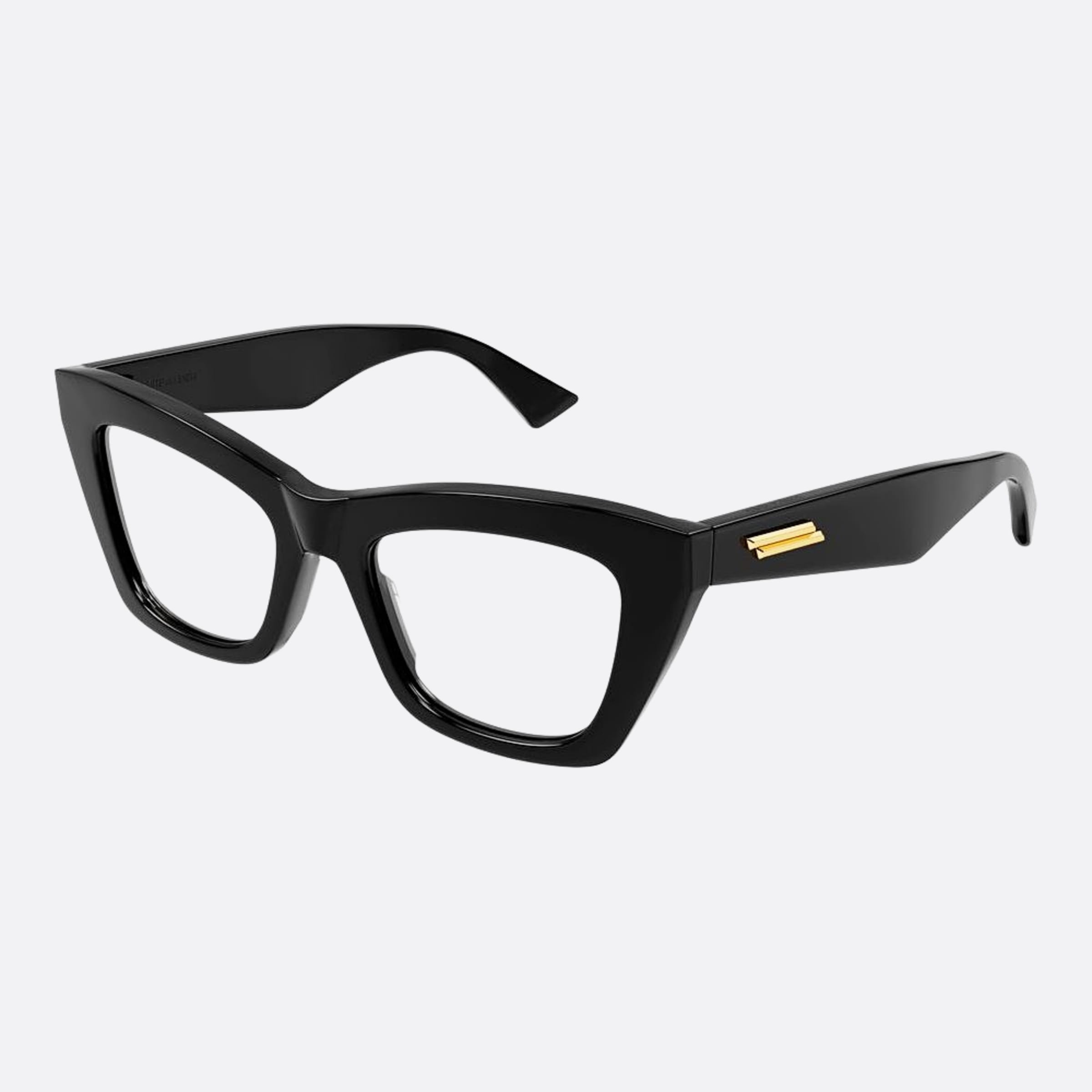 Bottega 50mm Veneta Black Cat Eye Woman Eyeglasses - Side View