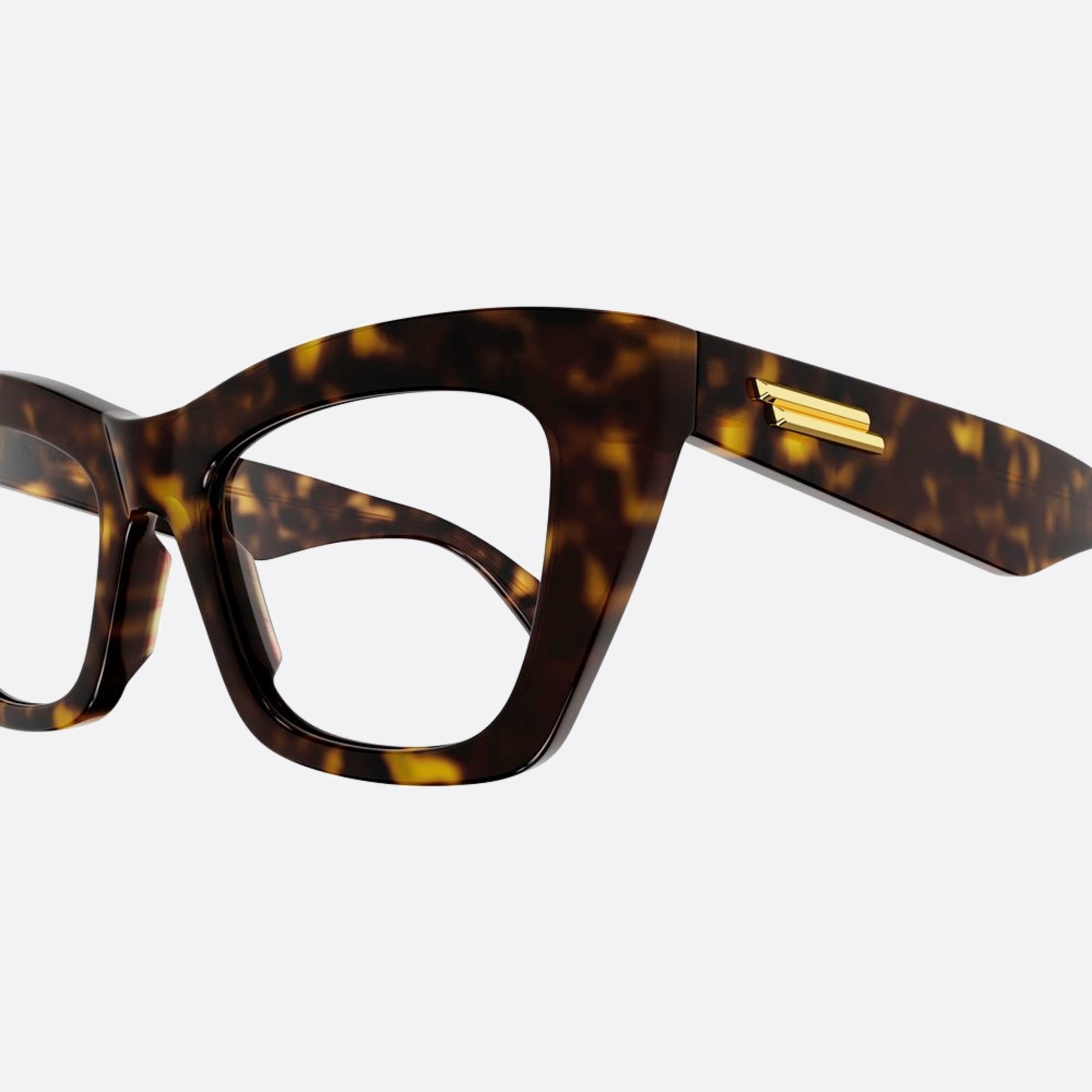 Bottega 50mm Veneta Havana Cat Eye Woman Eyeglasses - Lifestyle Shot