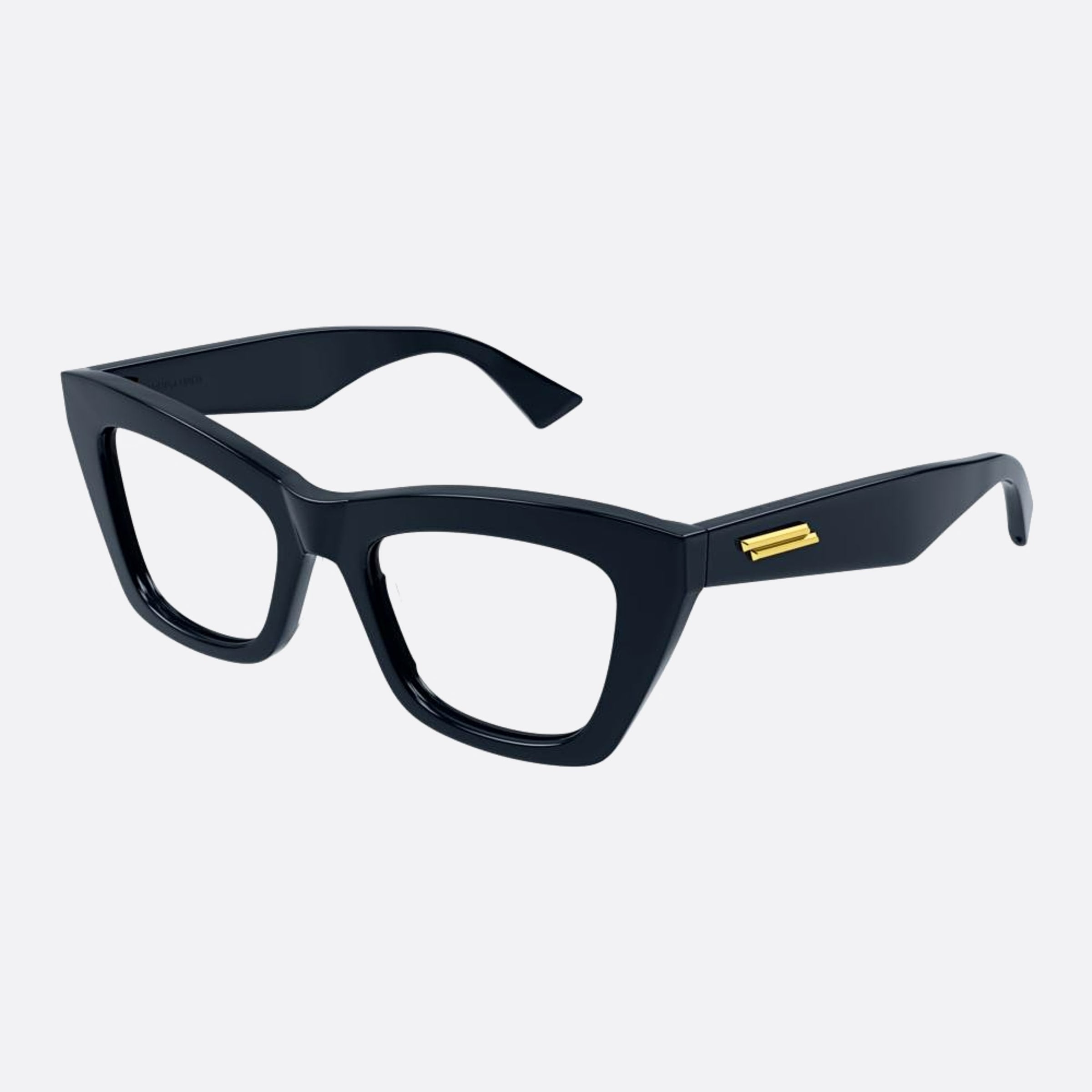 Bottega 50mm Veneta Blue Cat Eye Woman Eyeglasses - Side View