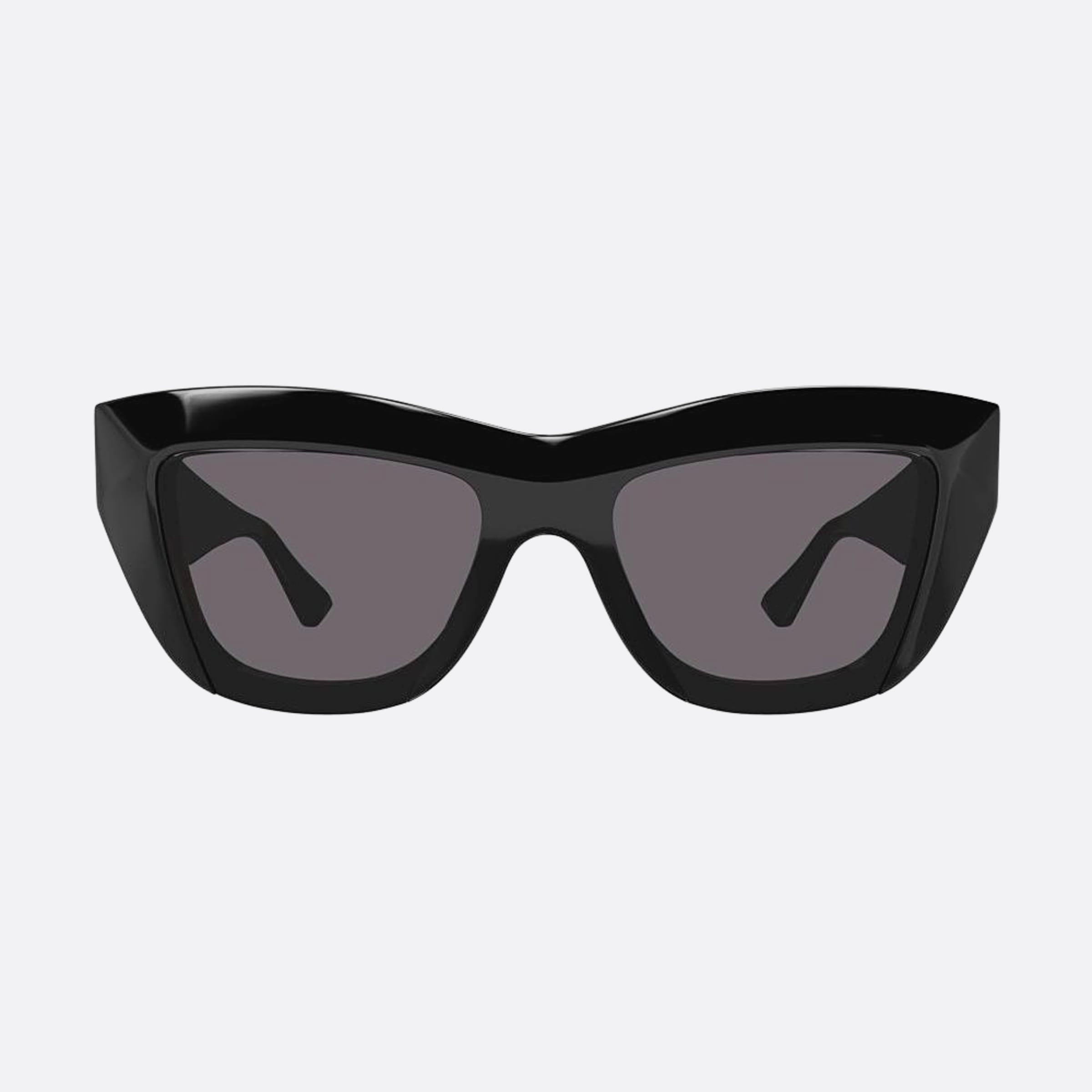 Bottega 52mm Veneta Black Squared Woman Sunglasses - Main View