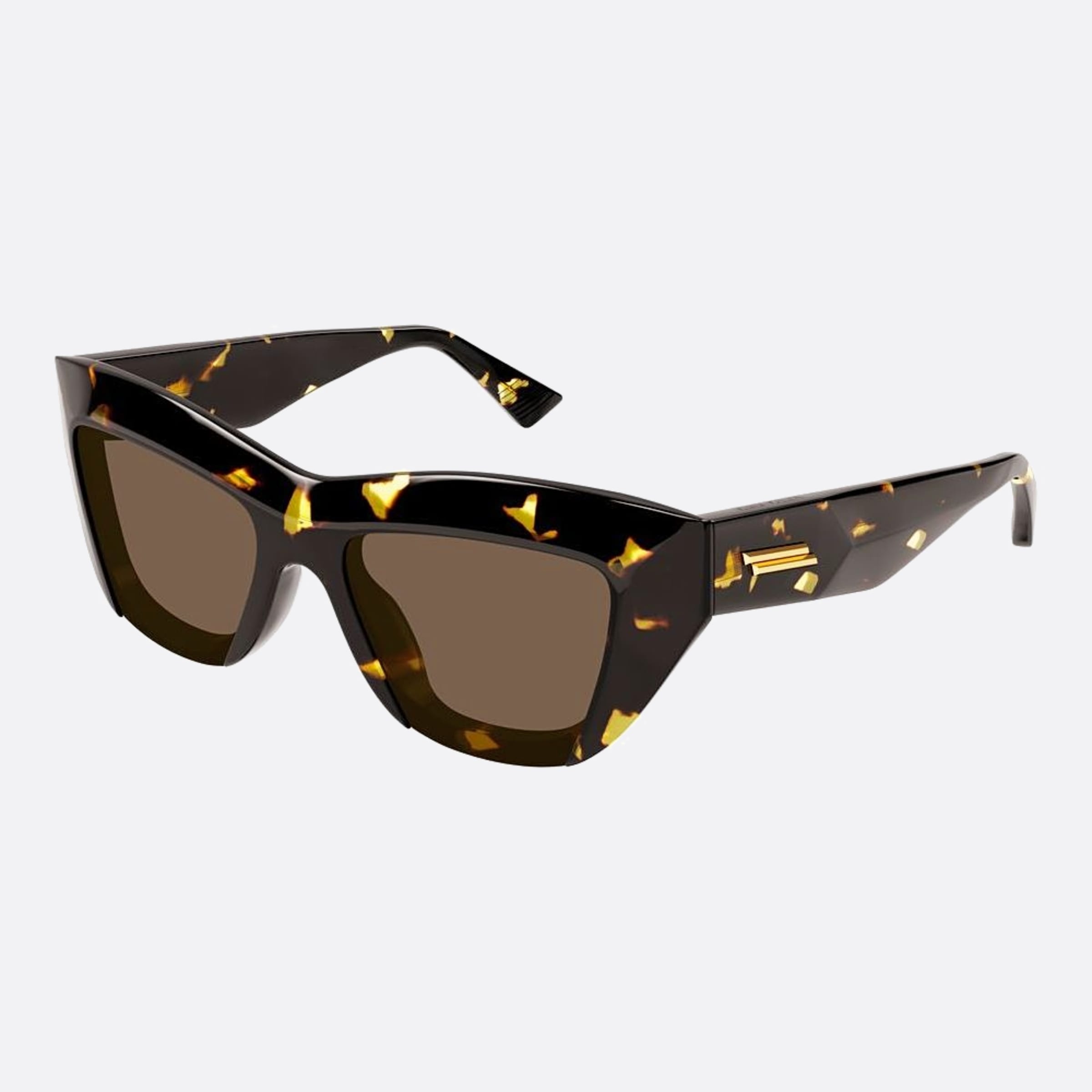 Bottega 52mm Veneta Bgh Havana Squared Woman Sunglasses - Side View