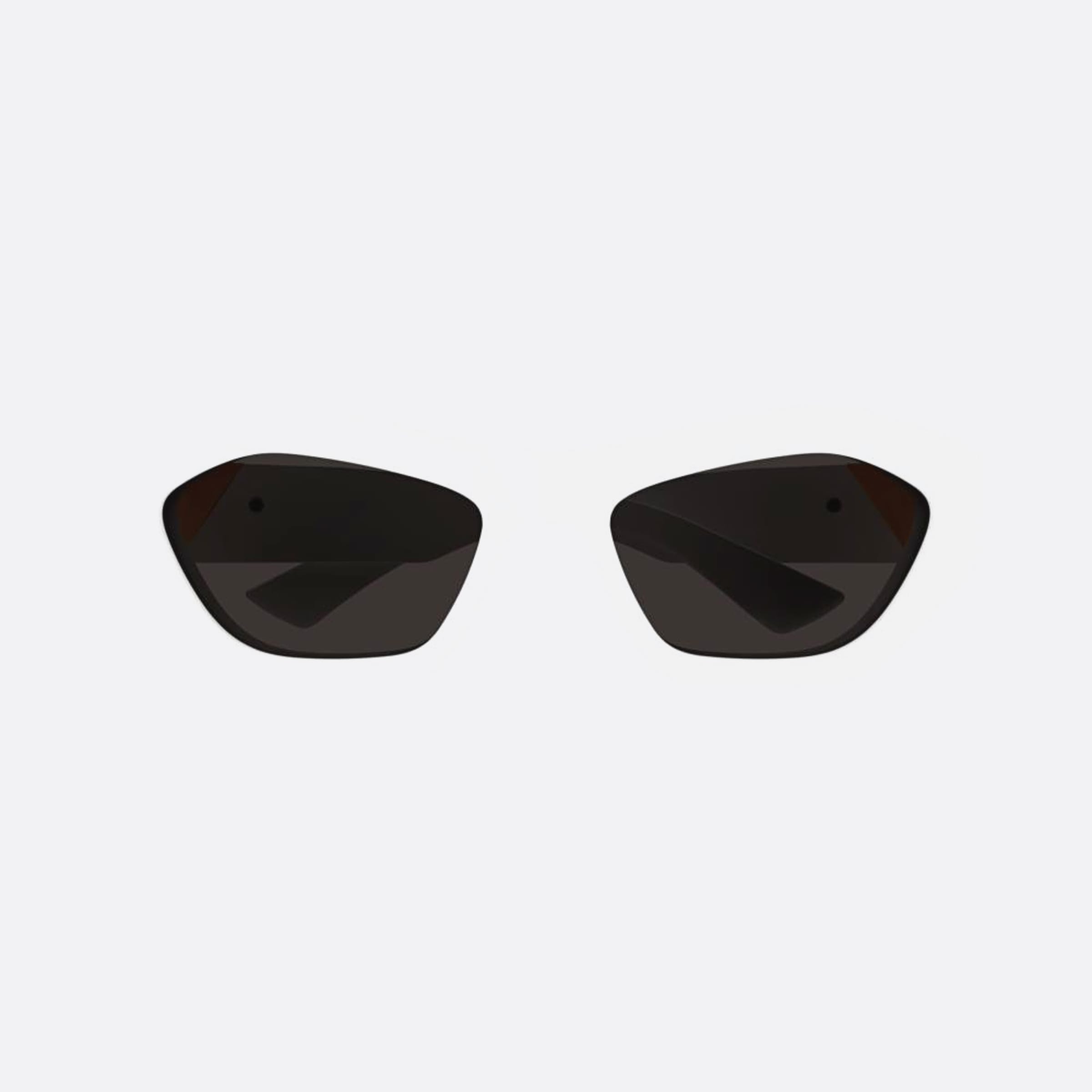 Bottega 54mm Veneta White Squared Woman Sunglasses - Main View