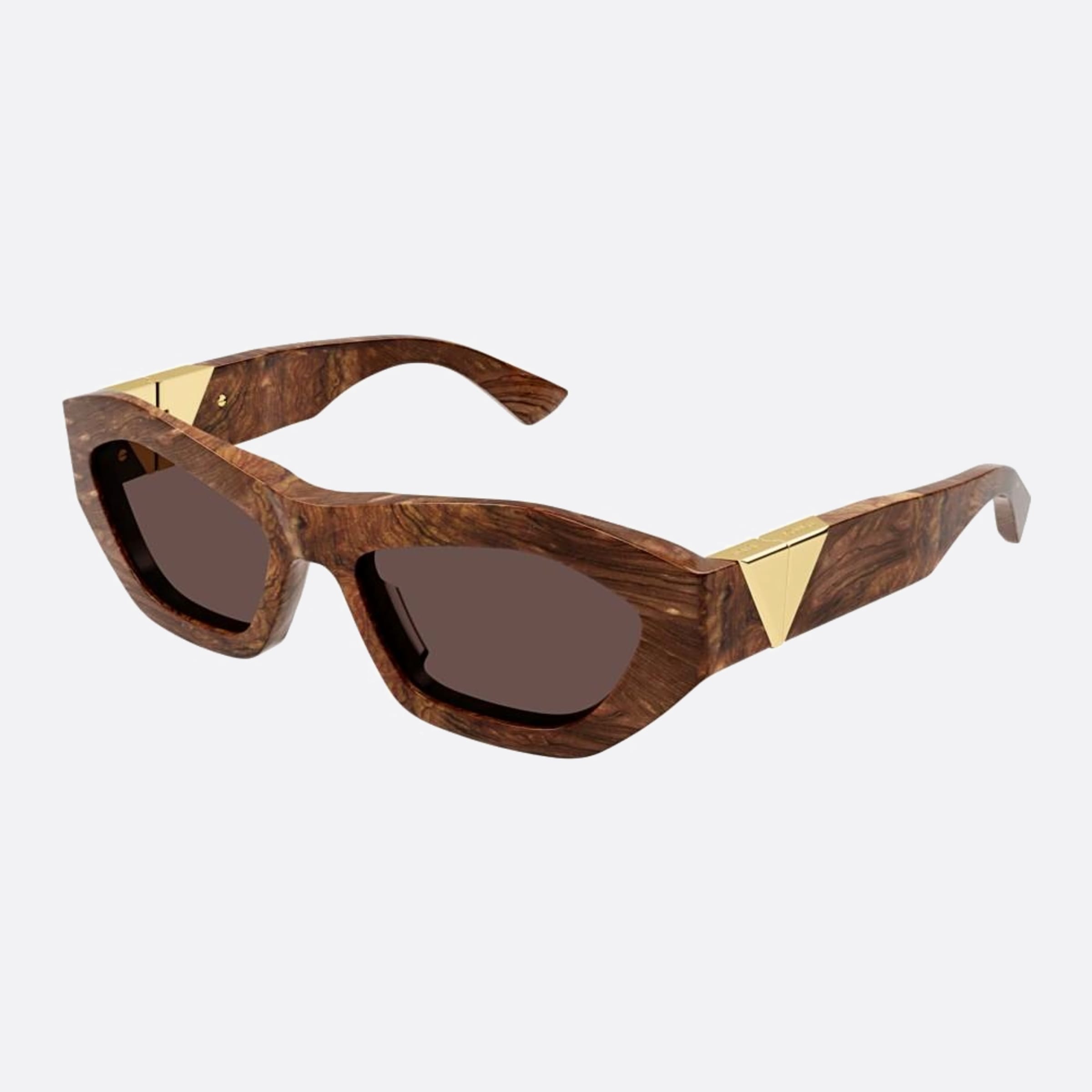 Bottega 54mm Veneta Brown Squared Women Sunglasses - Side View