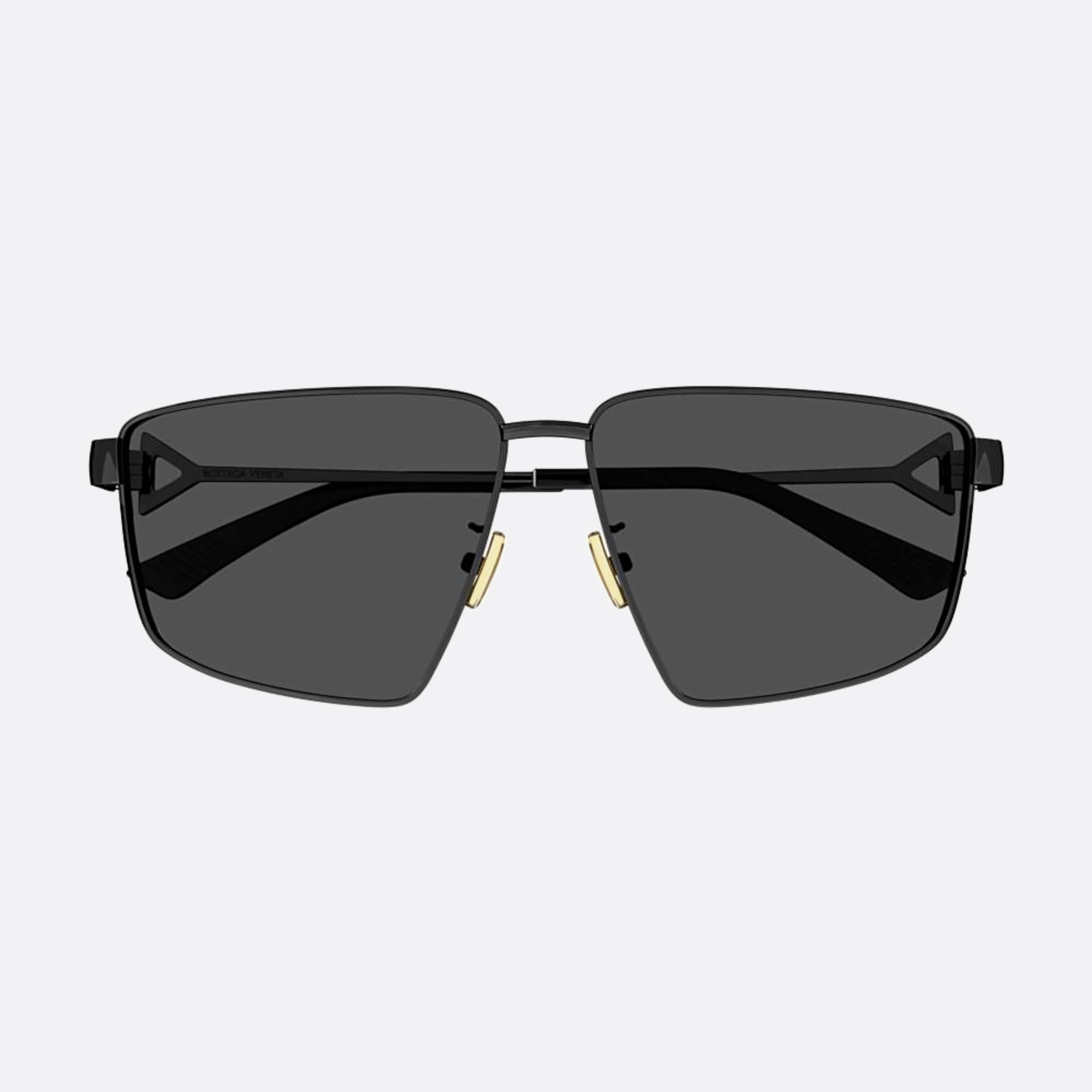 Bottega 61mm Veneta Black Squared Women Sunglasses - Main View
