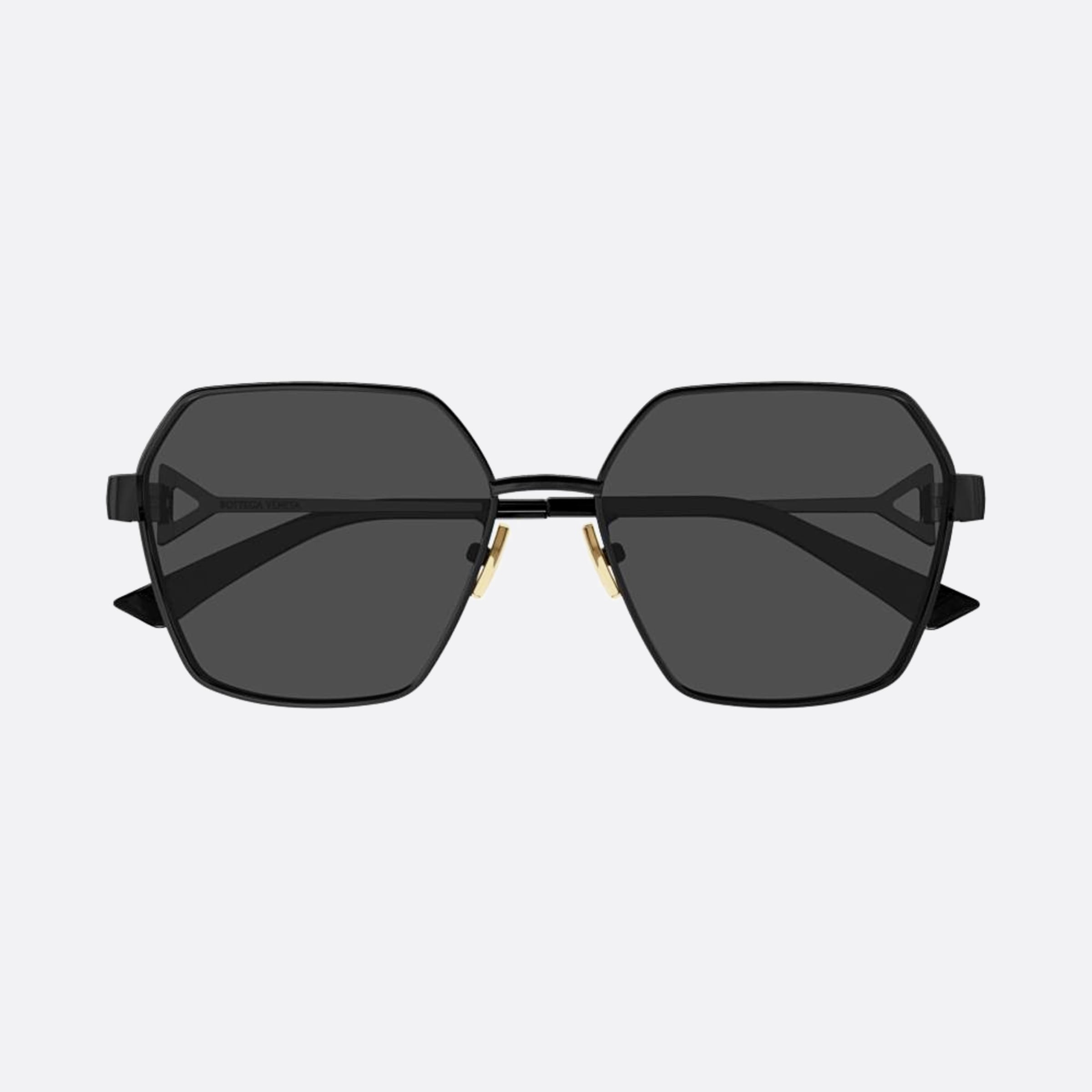 Bottega 57mm Veneta Black Squared Woman Sunglasses - Main View