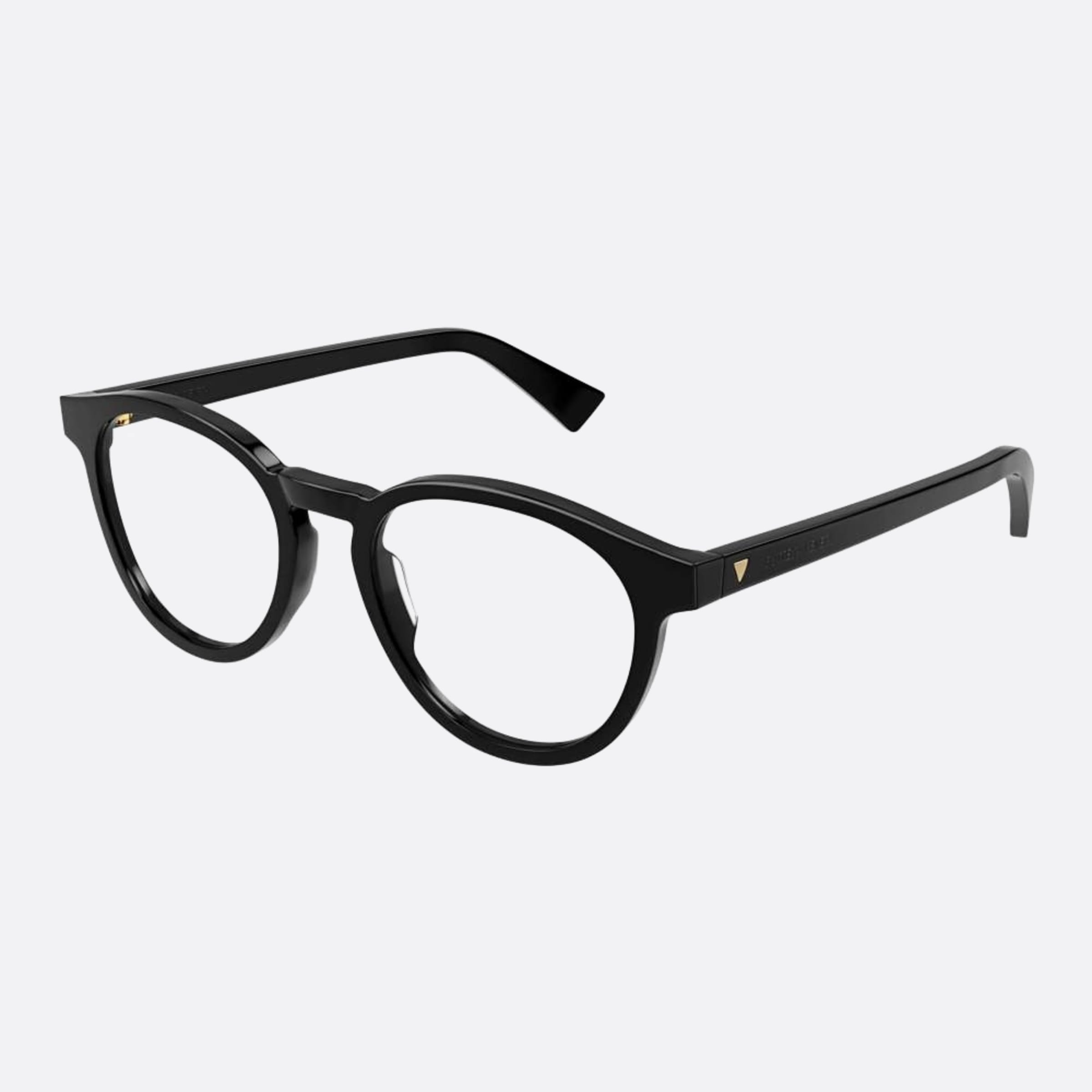 Bottega 50mm Veneta Black Pantos Unisex Eyeglasses - Side View