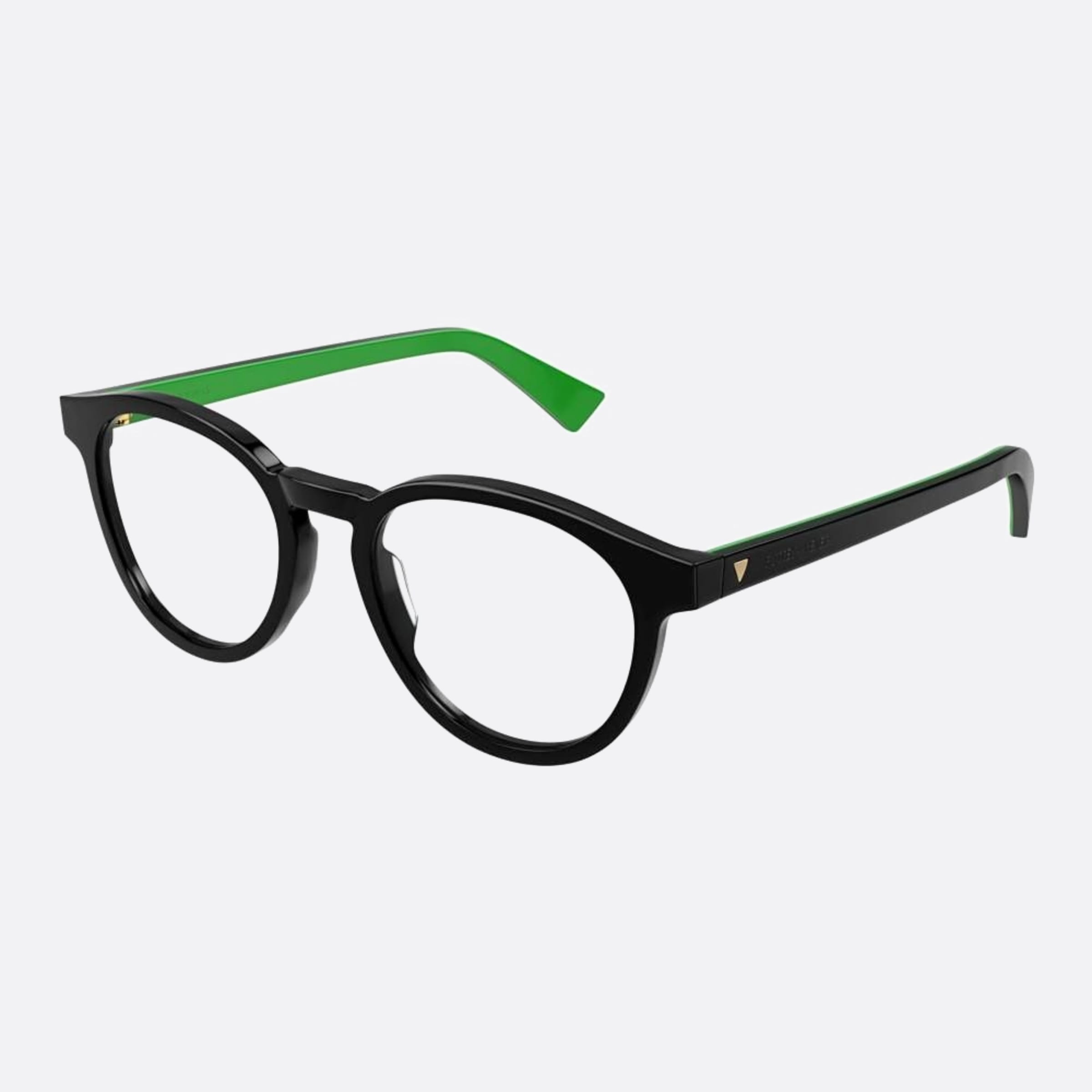 Bottega 50mm Veneta Black Pantos Unisex Eyeglasses - Side View