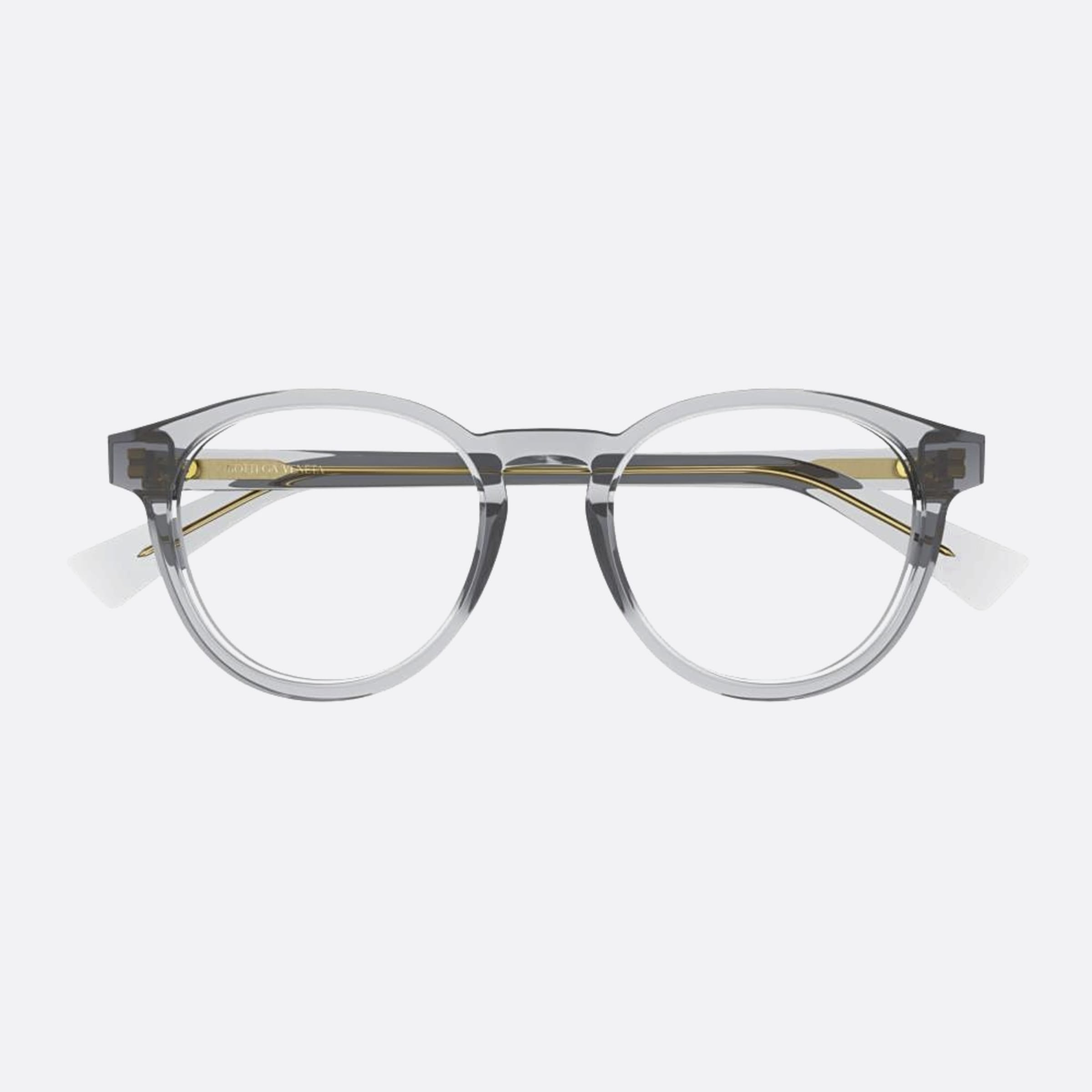 Bottega 50mm Veneta Grey Pantos Unisex Eyeglasses - Main View