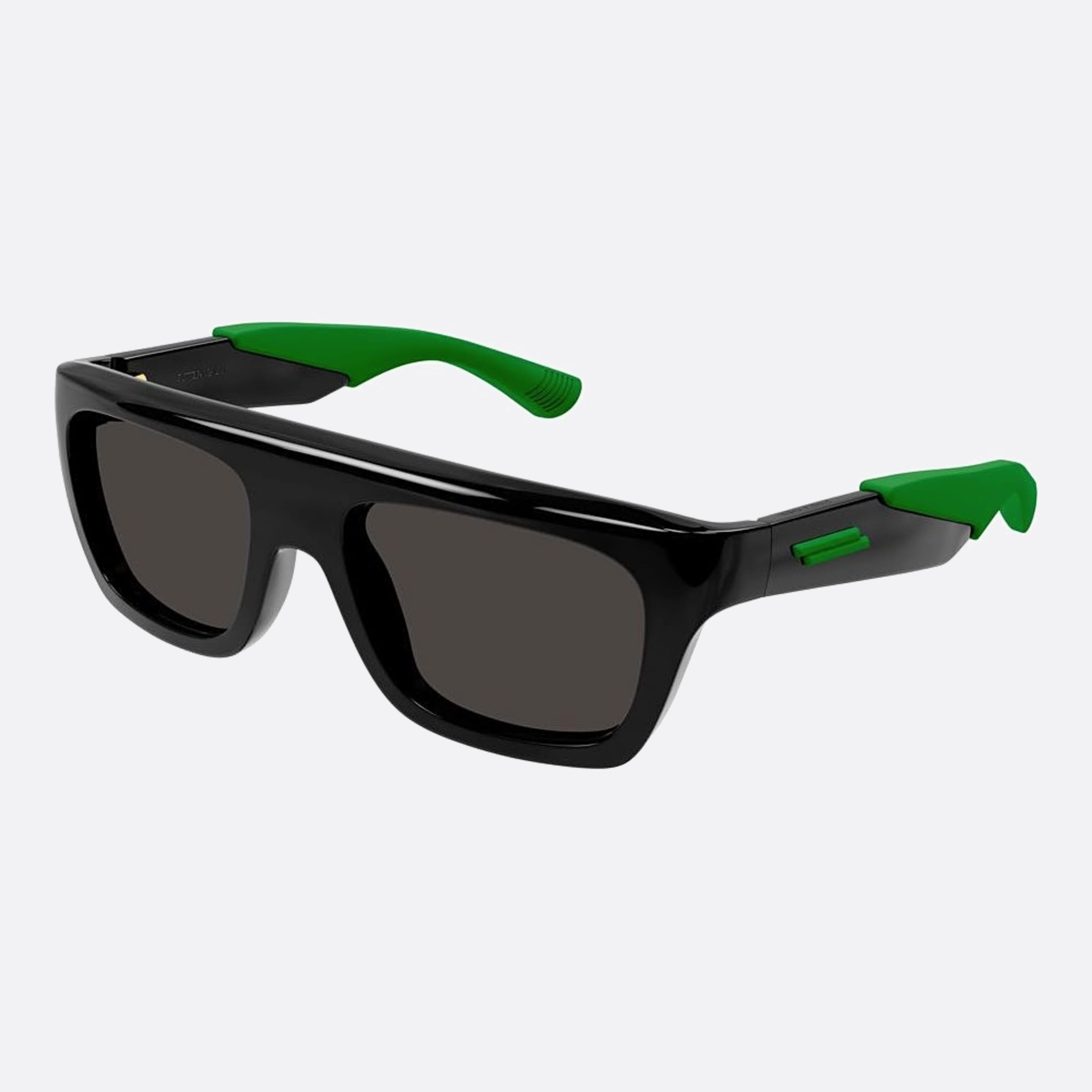 Bottega 54mm Veneta Black Squared Man Sunglasses - Side View