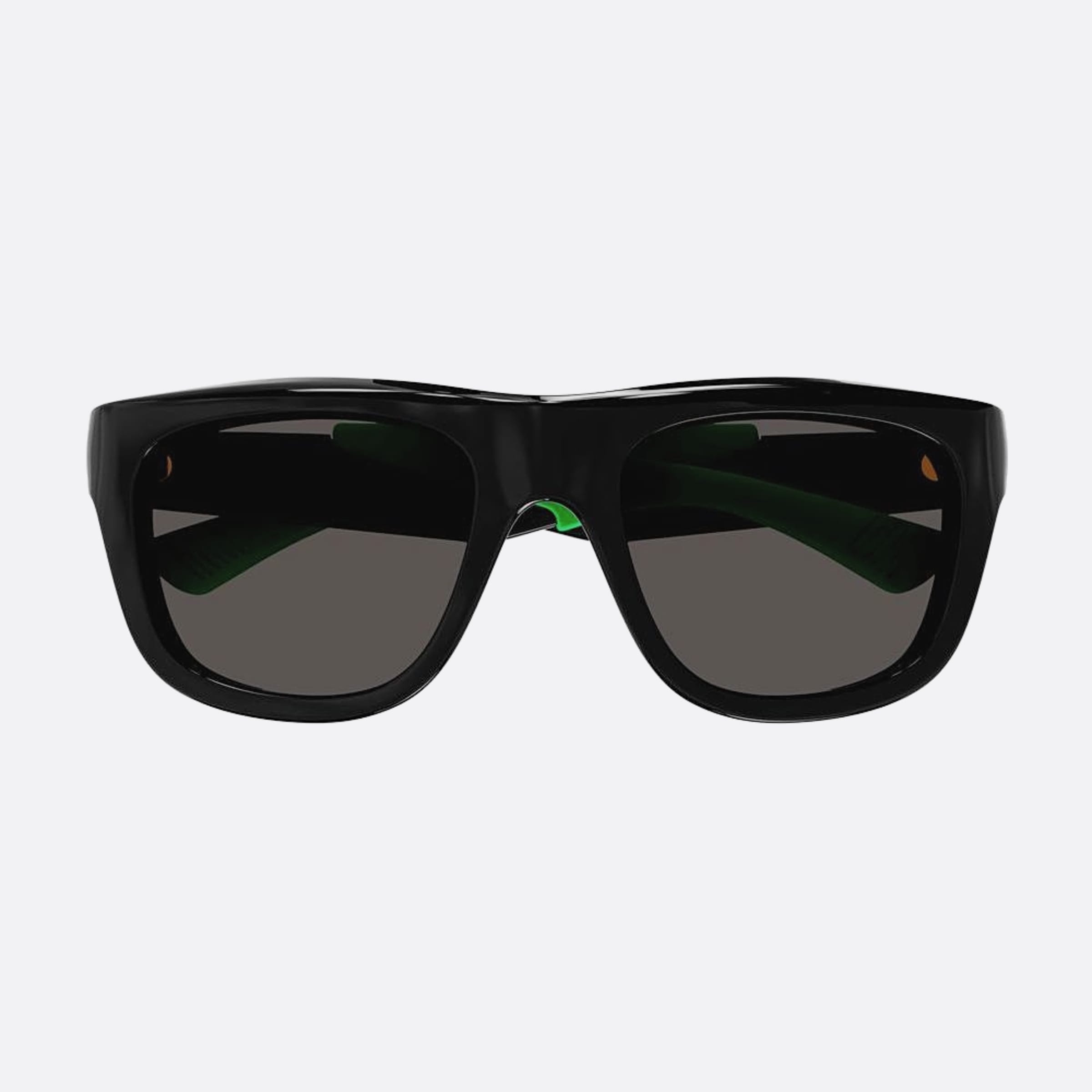 Bottega 53mm Veneta Black Squared Man Sunglasses - Main View