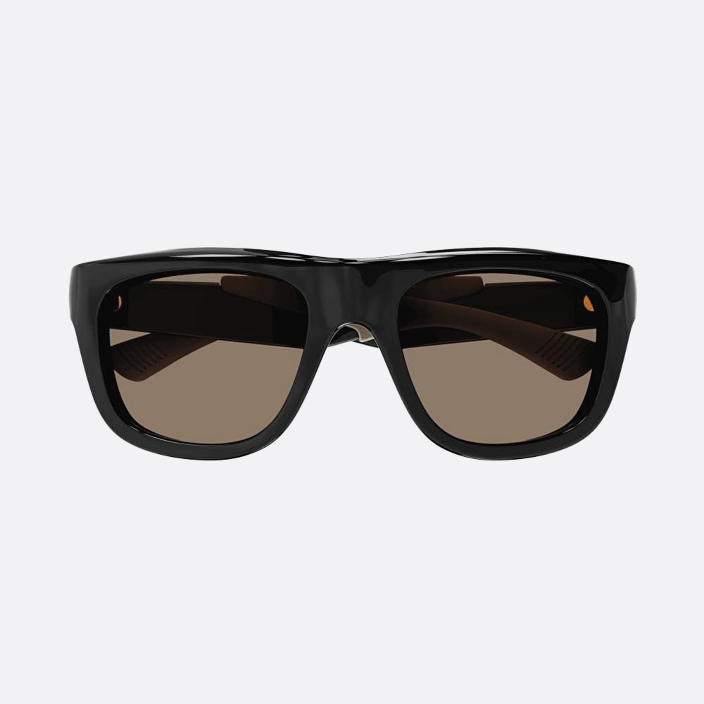 Bottega 53mm Veneta Black Squared Man Sunglasses - Main View
