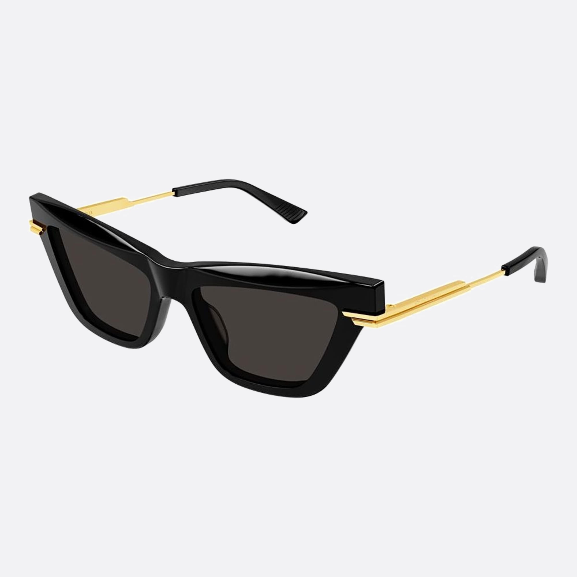 Bottega 54mm Veneta Black Cat Eye Woman Sunglasses - Side View
