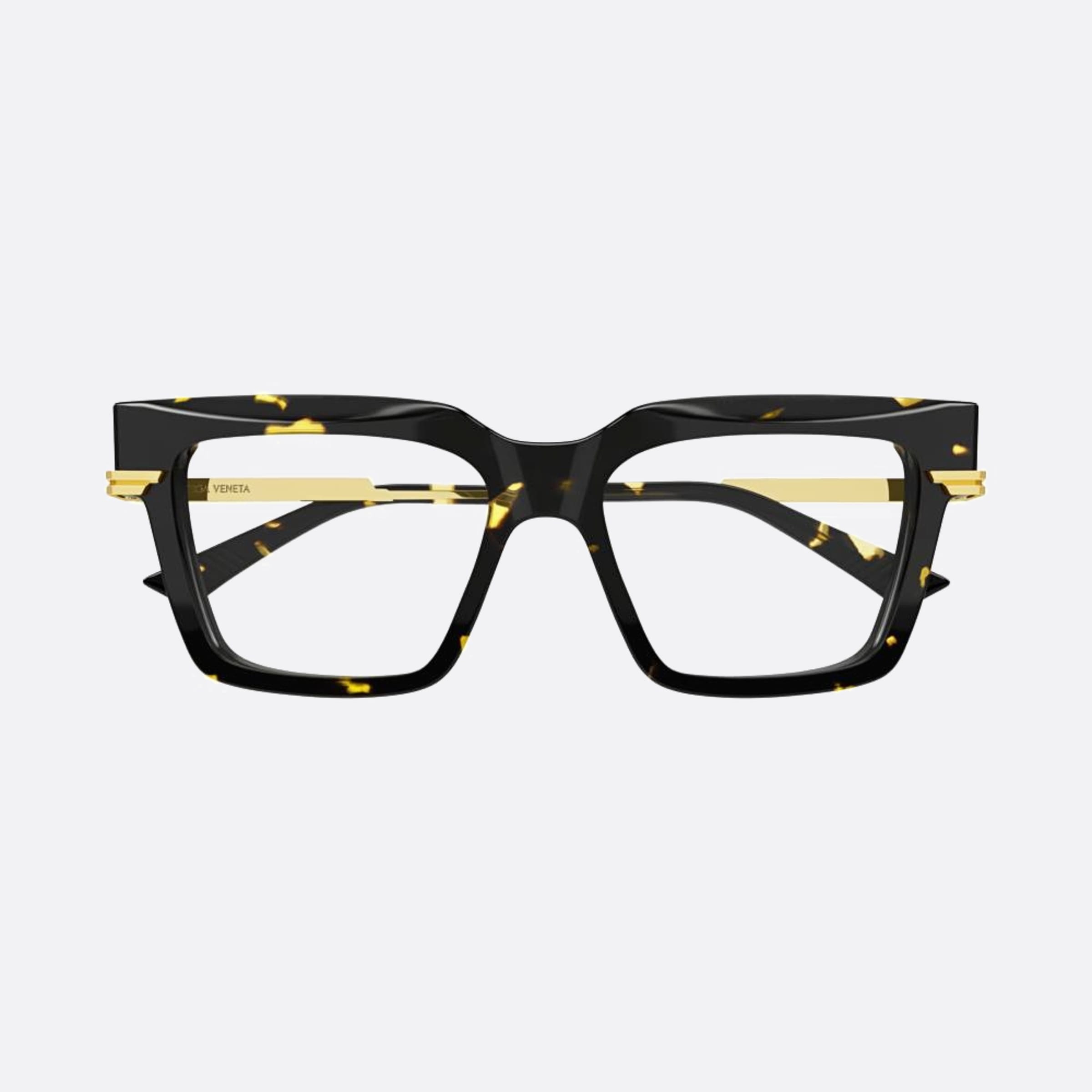 Bottega 53mm Veneta Brown Squared Woman Eyeglasses - Main View