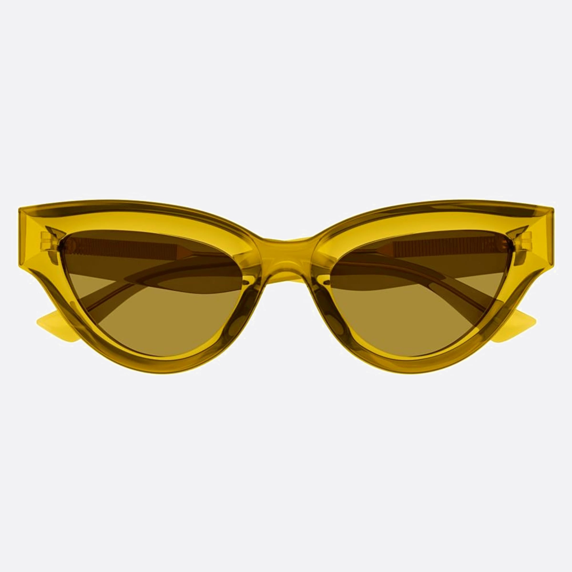 Bottega 53mm Veneta Yellow Cat Eye Woman Sunglasses - Main View
