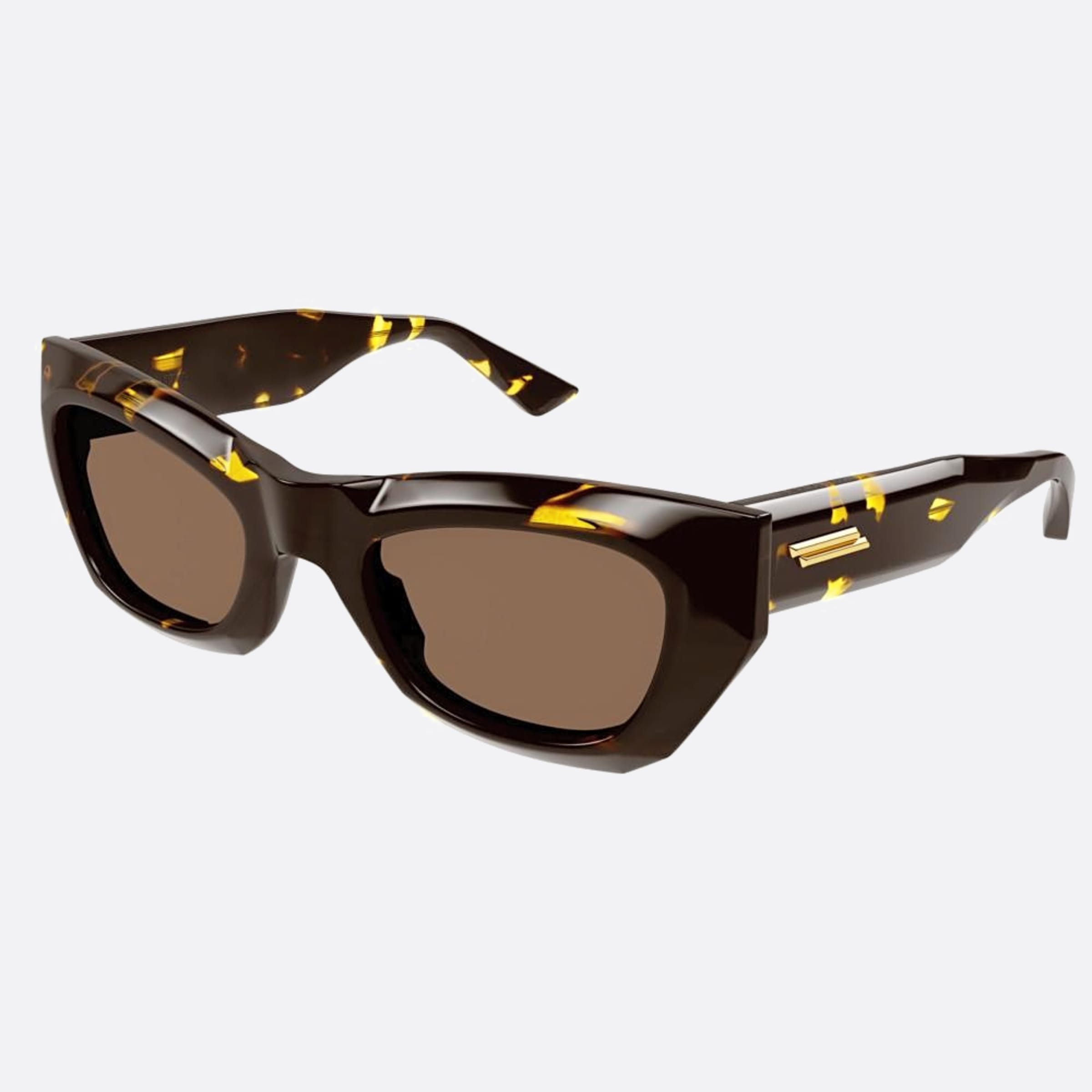 Bottega 52mm Veneta Havana Cat Eye Woman Sunglasses - Side View