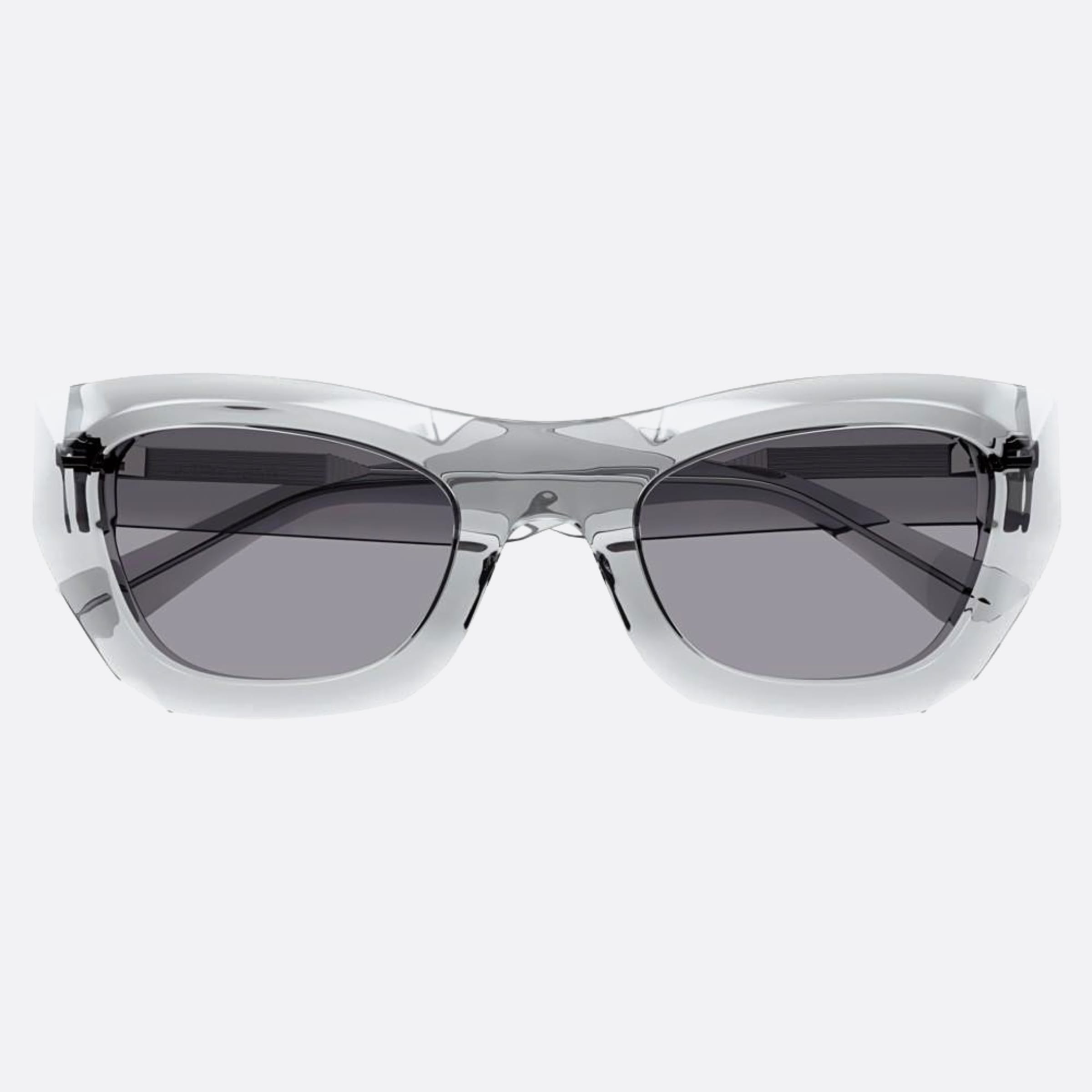 Bottega 52mm Veneta Grey Cat Eye Woman Sunglasses - Main View