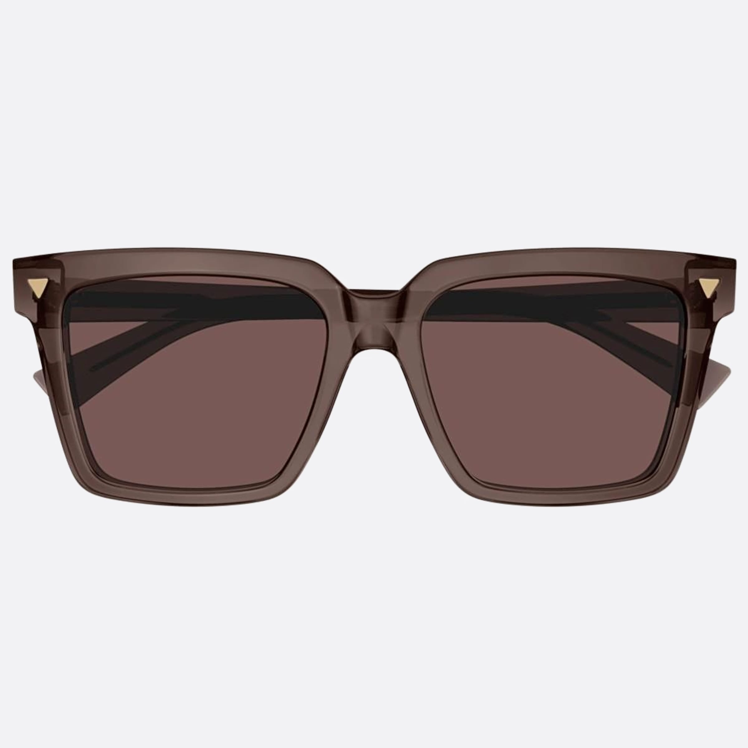 Bottega 55mm Veneta Brown Squared Woman Sunglasses - Main View