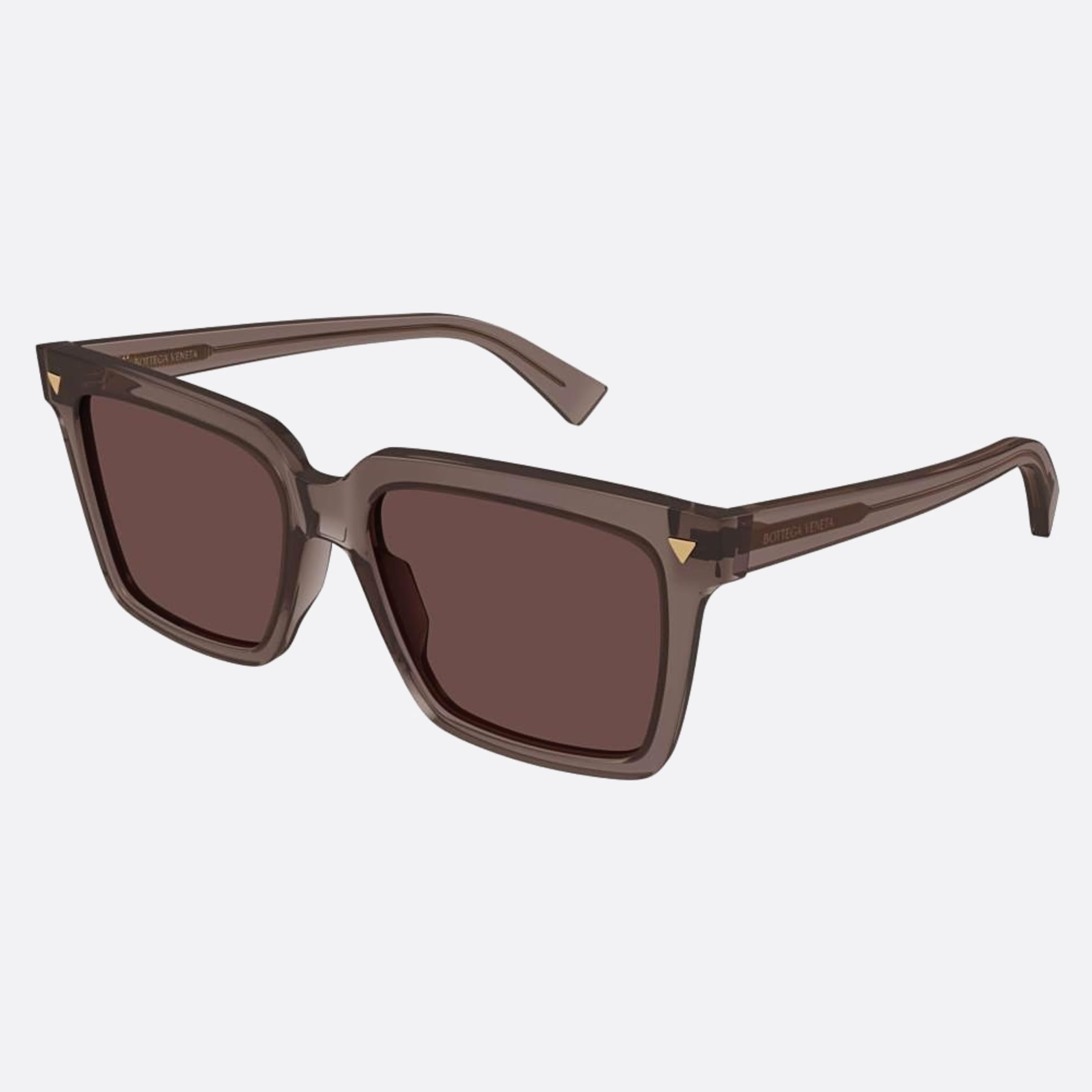 Bottega 55mm Veneta Brown Squared Woman Sunglasses - Side View