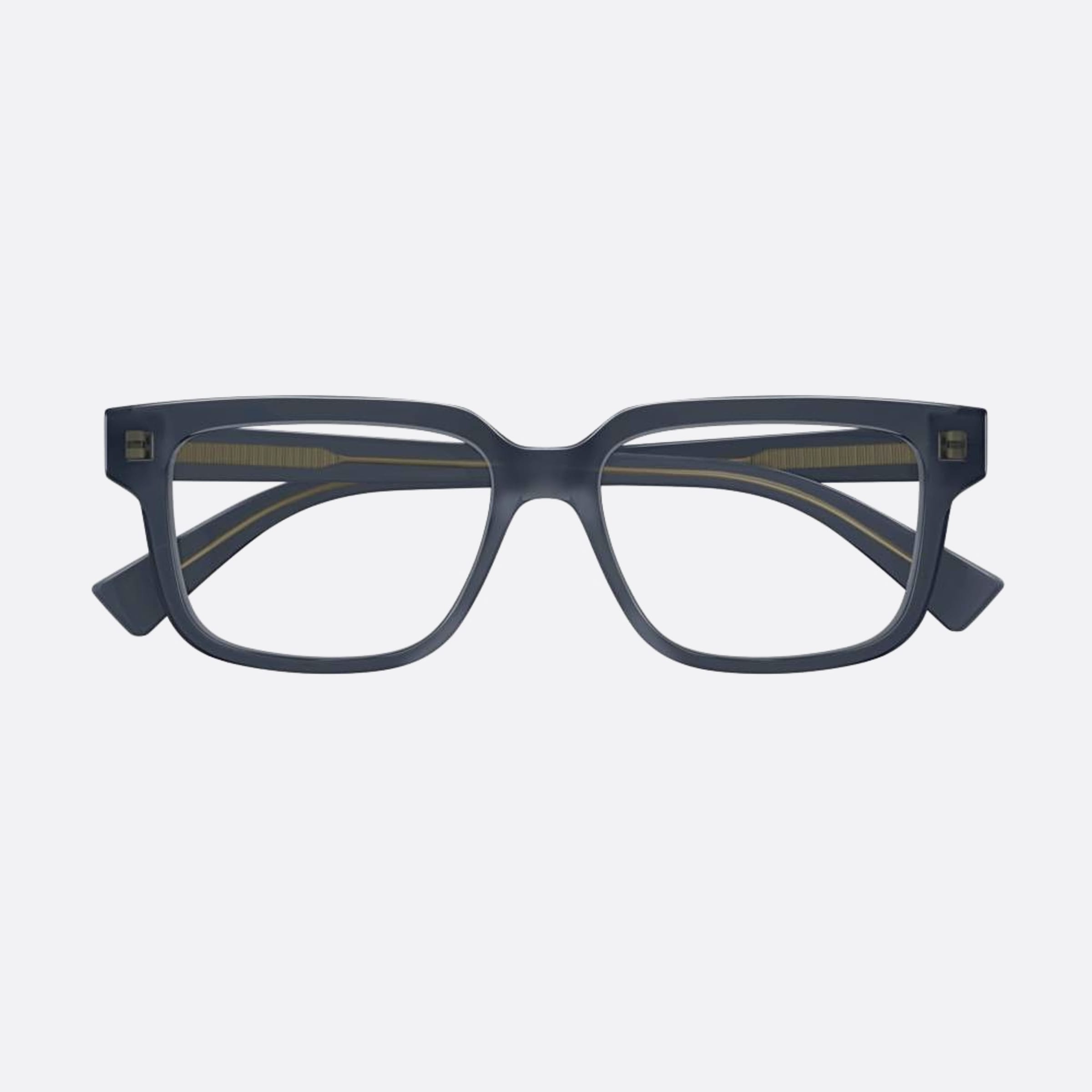 Bottega 56mm Veneta Grey Rectangle Man Eyeglasses - Main View