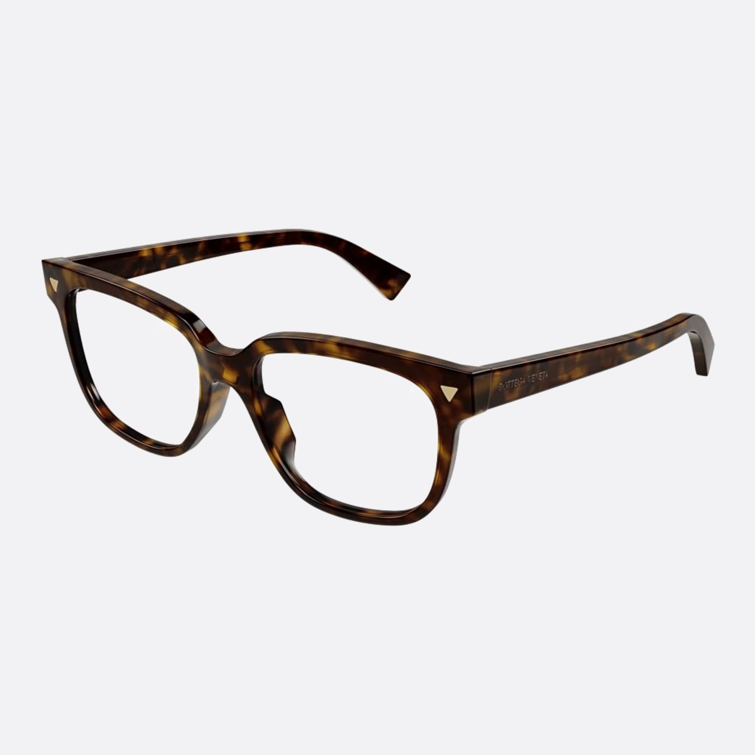 Bottega 53mm Veneta Havana Squared Woman Eyeglasses - Side View