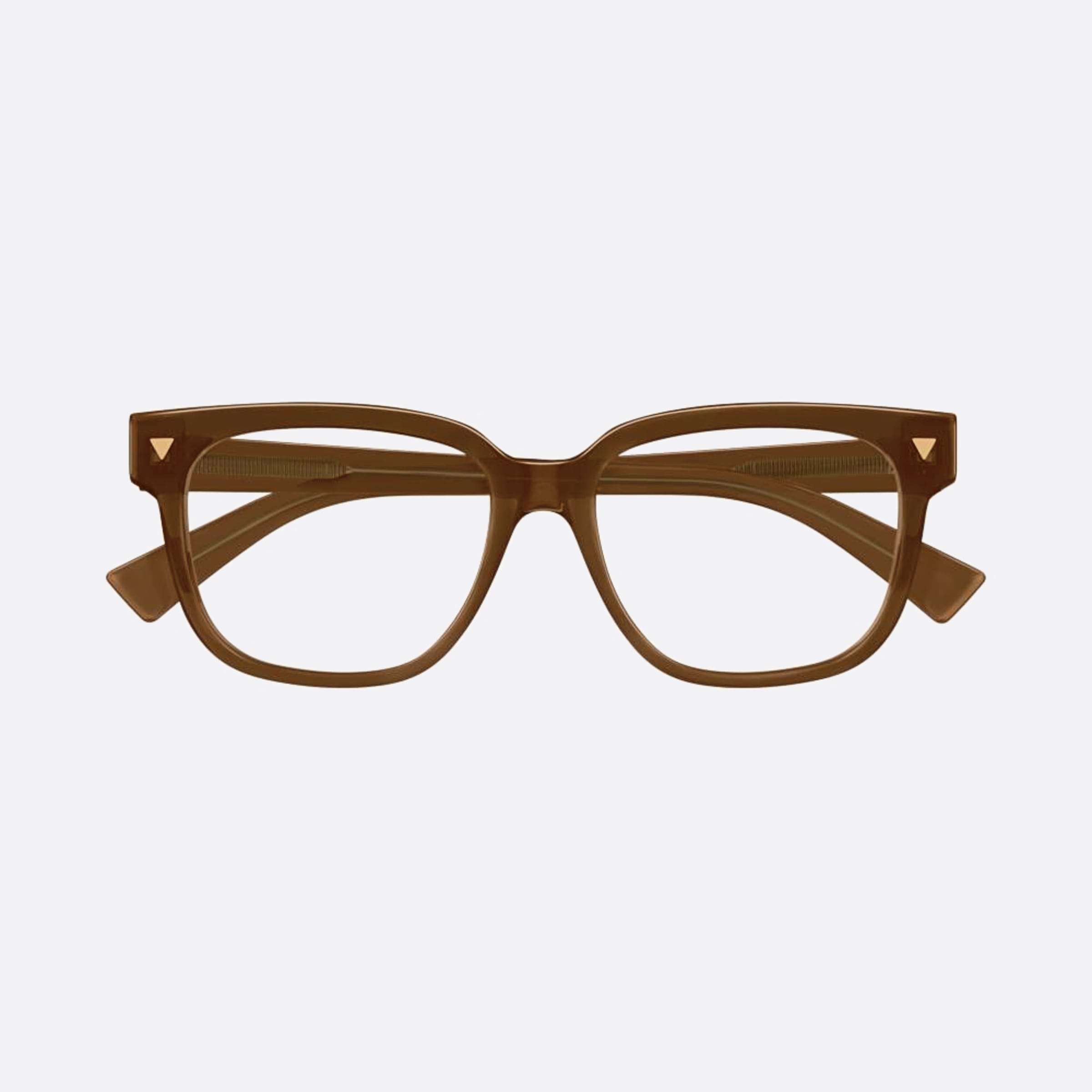 Bottega 55mm Veneta Brown Squared Woman Eyeglasses - Main View