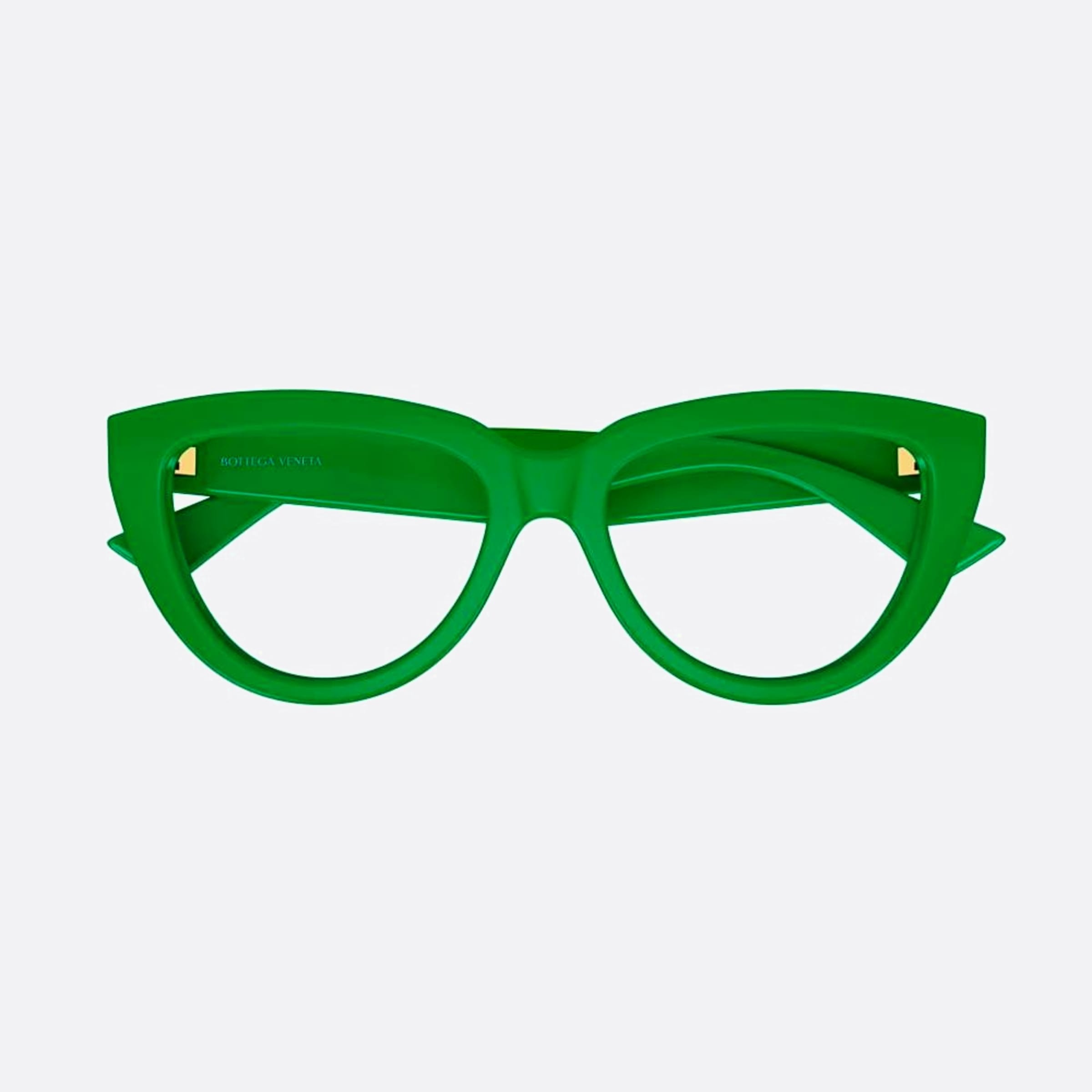 Bottega 54mm Veneta Green Squared Woman Eyeglasses - Main View