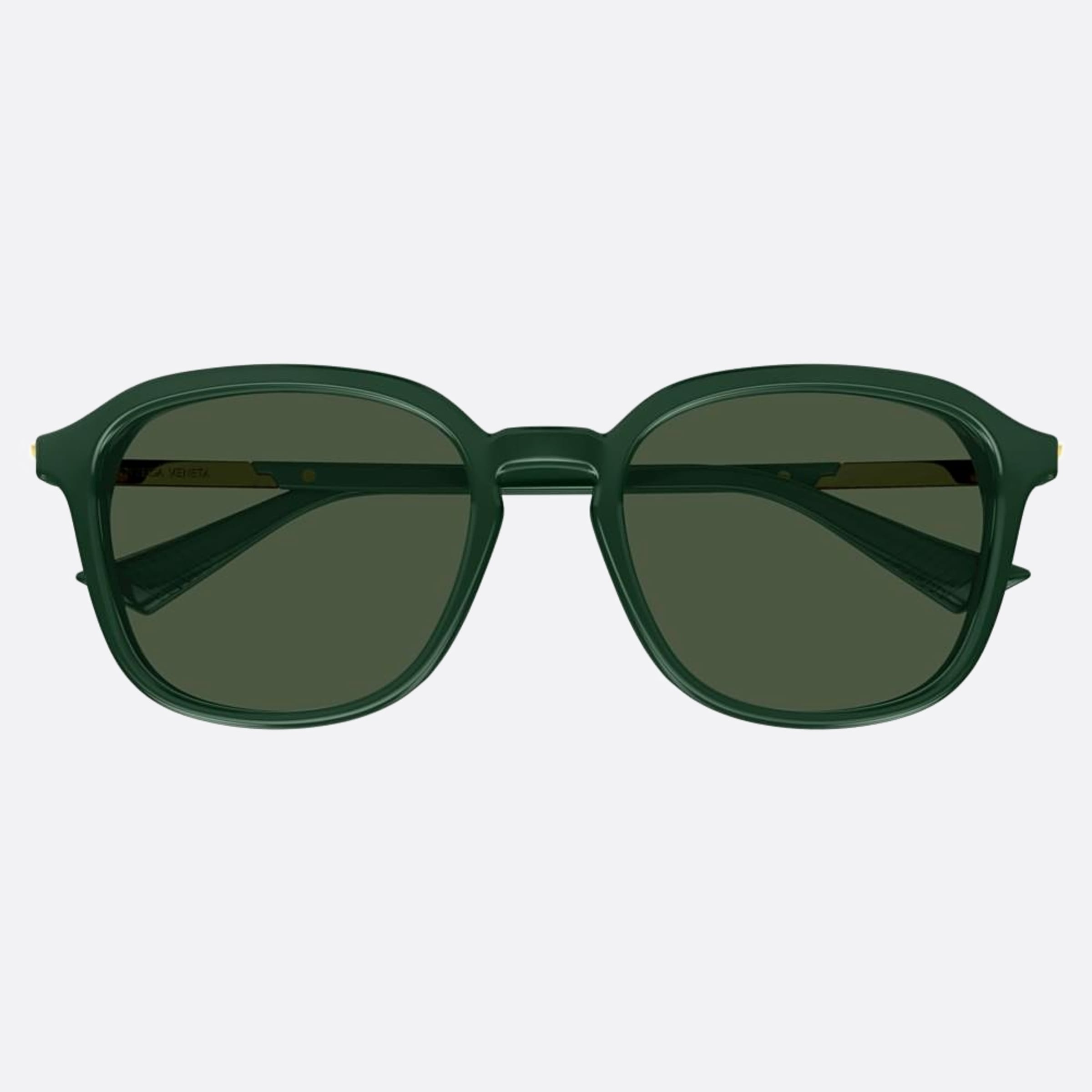 Bottega 55mm Veneta Bv1262sa Green Squared Man Sunglasses - Main View